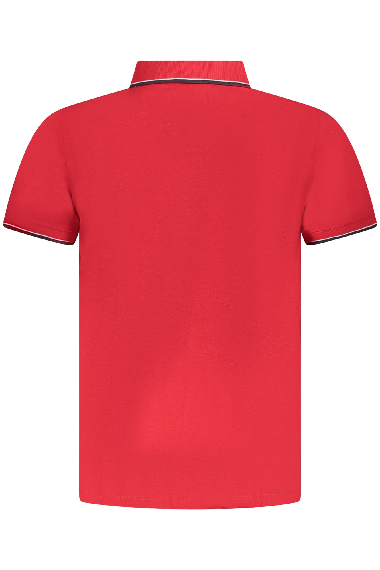 838862_ROBITTER – Herren Kurzarm Polo in Rot mit Kontrastdetails und Applikationen – Größe: S, M, L, XL, 2XL, 3XL – Farbe: Rosso