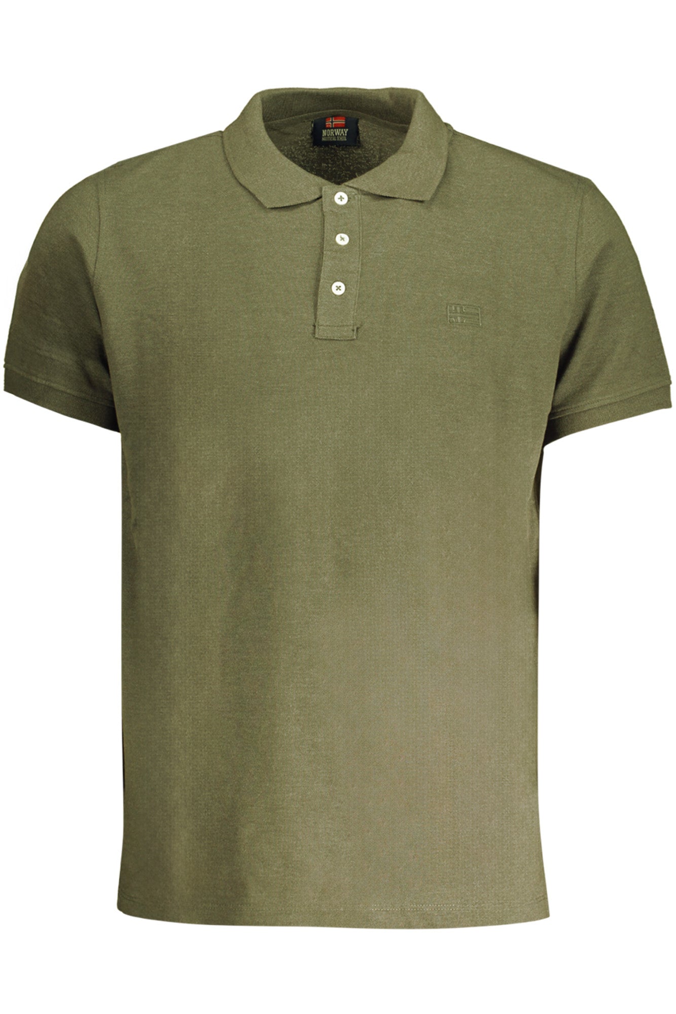 848864_VEMILITY – Grünes Herren-Kurzarm-Polohemd mit Stickerei und 3 Knöpfen – Größe: M, L, XL, 2XL – Farbe: Verde