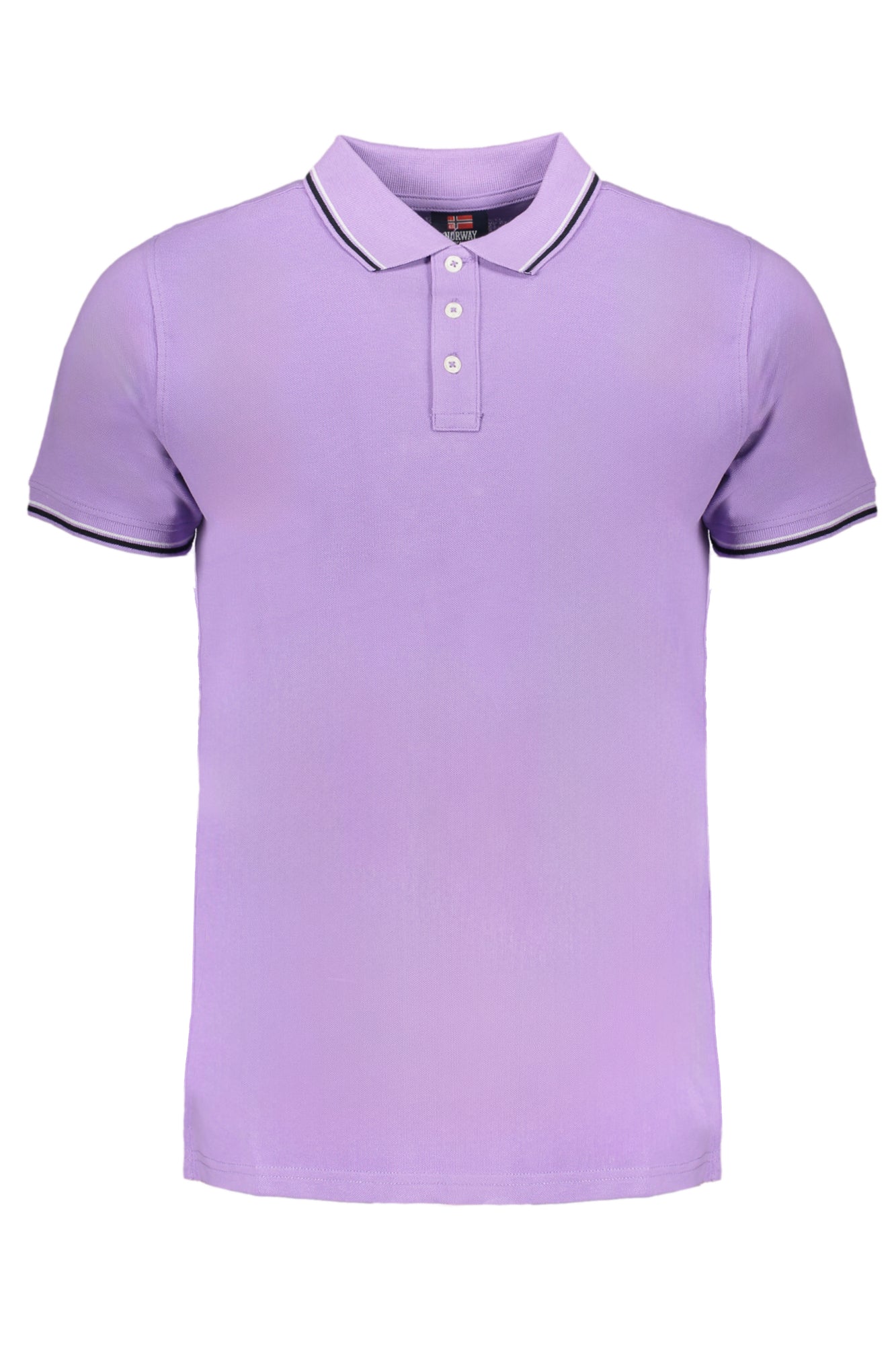 838862_VIGLICIN – Lila Herren Poloshirt mit Kontrastdetails und Applikation 1963 – Größe: M, L, XL, 2XL – Farbe: Viola