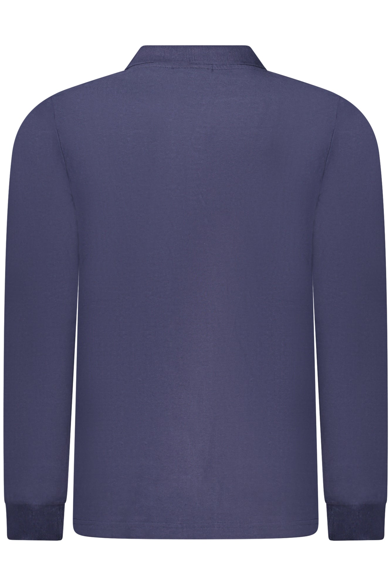 858872_BLNAVY – Elegantes Herren Langarmshirt in Blau mit Stickerei & Knöpfen – Größe: S, M, L, XL, 2XL, 3XL – Farbe: Blu