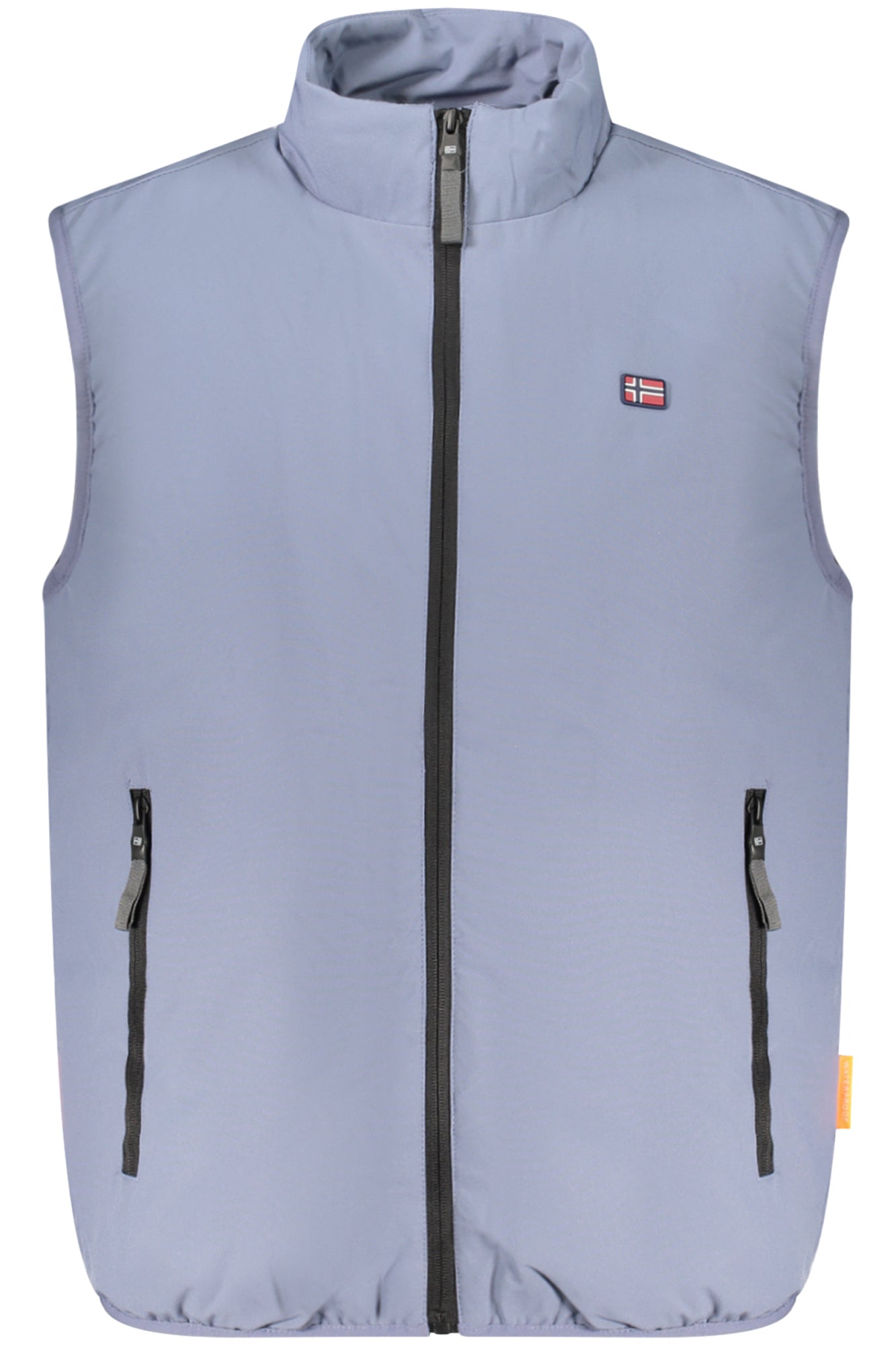 859122_AZTYPHOO – Herren Fleece-Weste Blau mit Applikation & Reißverschluss – Größe: S, M, L, XL, 2XL, 3XL – Farbe: Azzurro