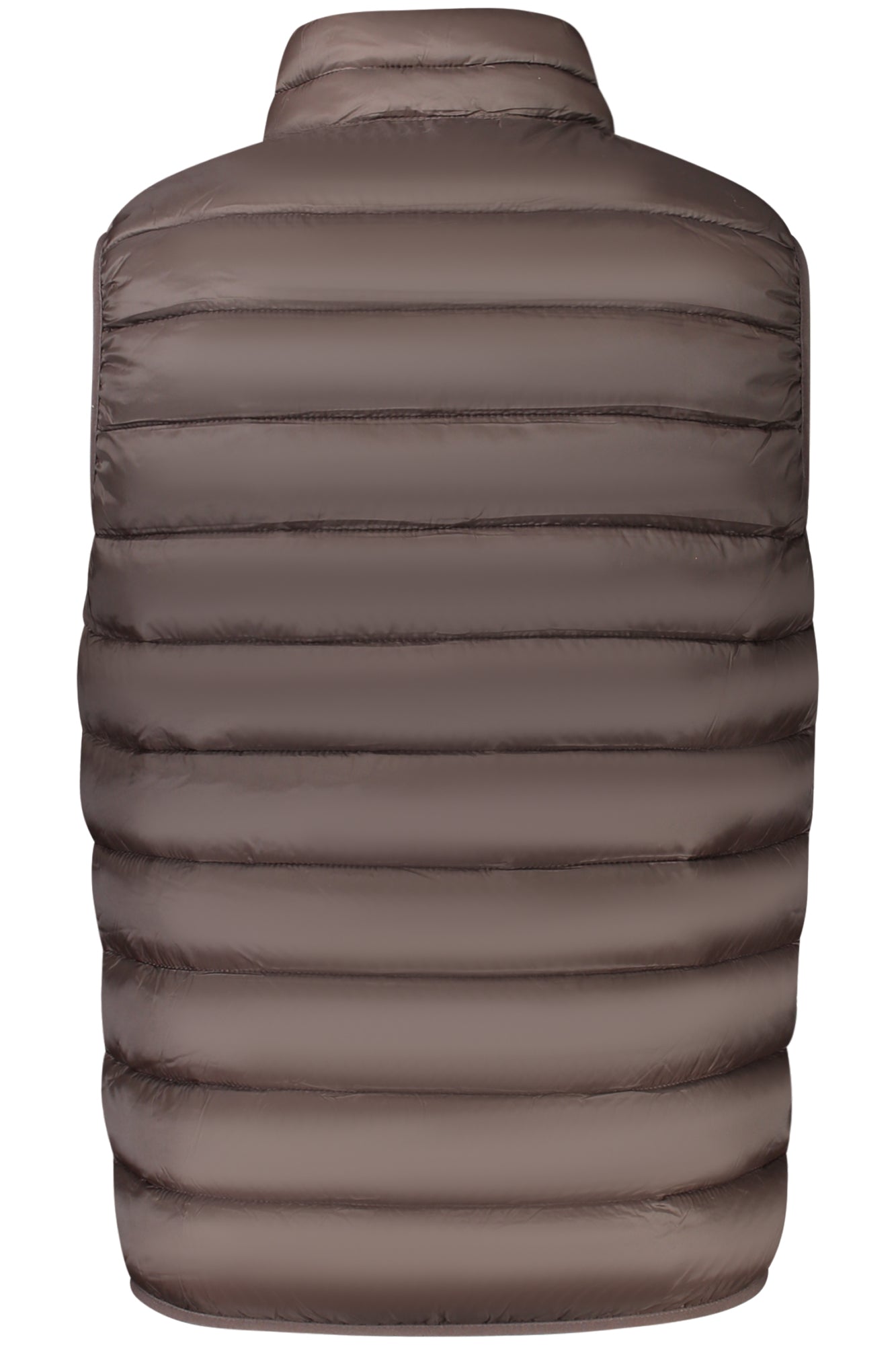 849148_MABROWN – Ärmellose Herrenweste in Braun mit gelben Akzenten und Taschen – Größe: S, M, L, XL, 2XL, 3XL – Farbe: Marrone