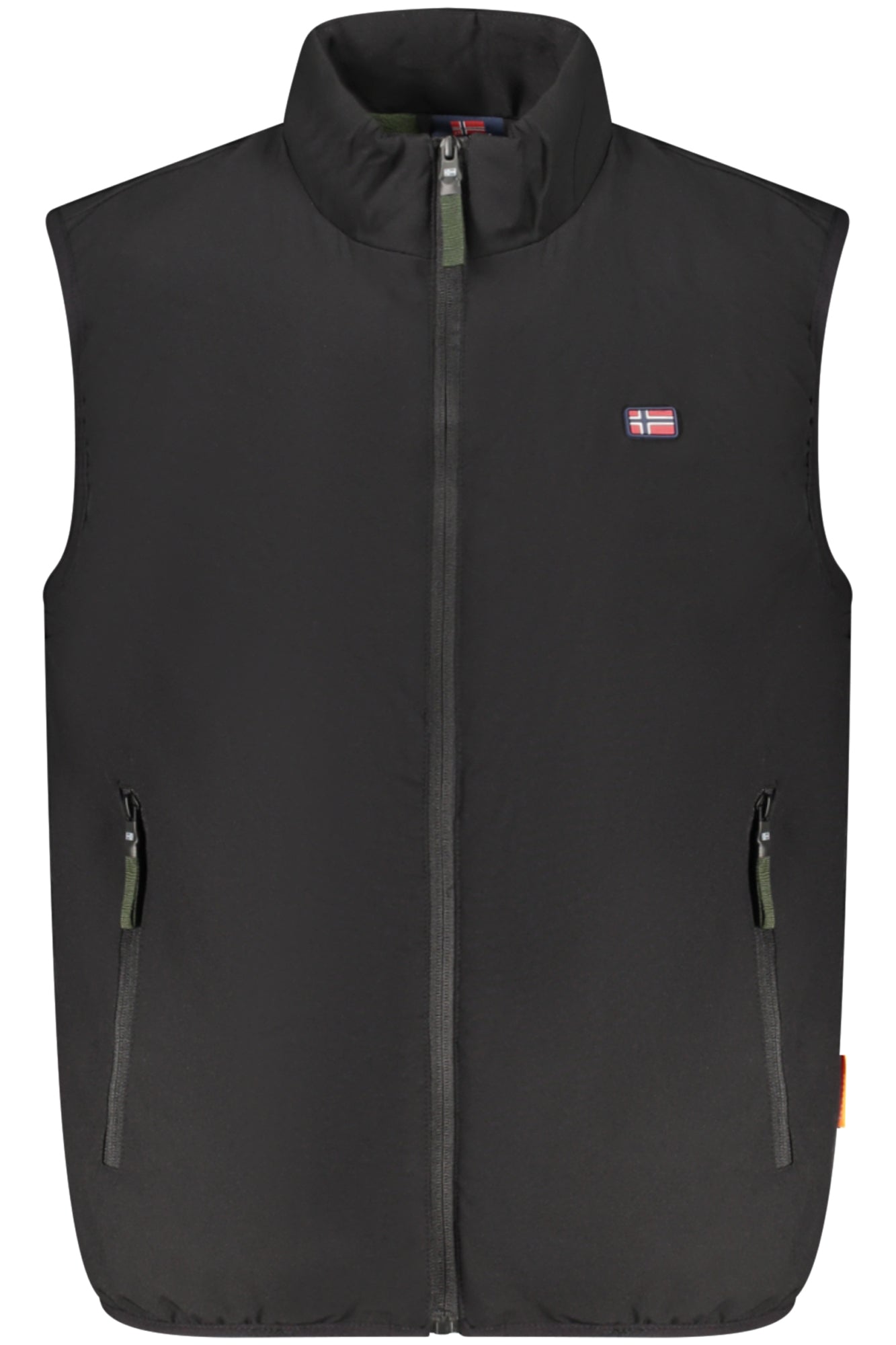 859122_NEBLACK – Ärmellose Herrenjacke Schwarz mit Fleecefutter und Taschen – Größe: S, M, L, XL, 2XL, 3XL – Farbe: Nero