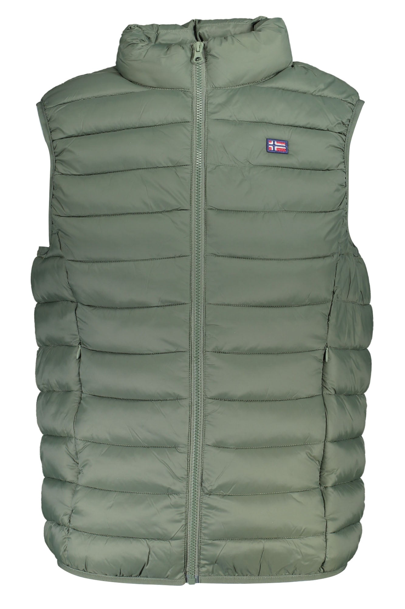 119148_VEARMY – Hier ist ein Vorschlag für einen SEO-Titel:  
Grünes ärmelloses Herrenhemd mit Taschen und Reißverschluss – Größe: S, M, L, XL, 2XL – Farbe: Verde