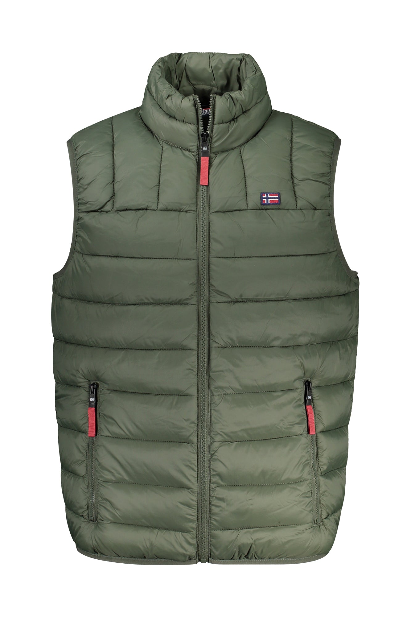 849148_VEARMY – Grünes Herrenhemd ohne Ärmel mit Taschen und kontrastreichen Details – Größe: S, M, L, XL, 2XL, 3XL – Farbe: Verde