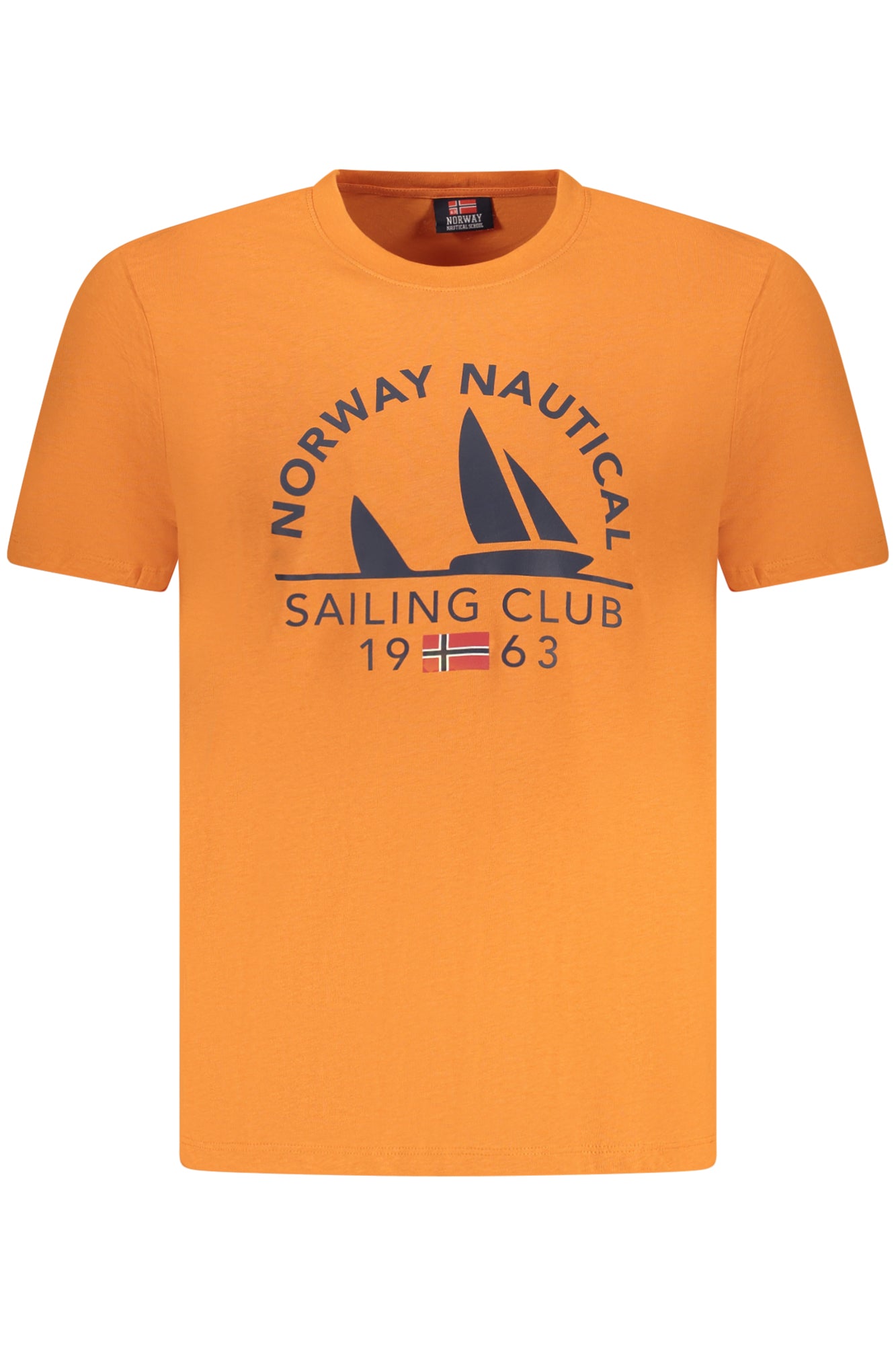 856024_ARSUNSET – Herren Kurzarm T-Shirt in Orange mit Print und Rundhalsausschnitt – Größe: M, L, XL, 2XL – Farbe: Arancione