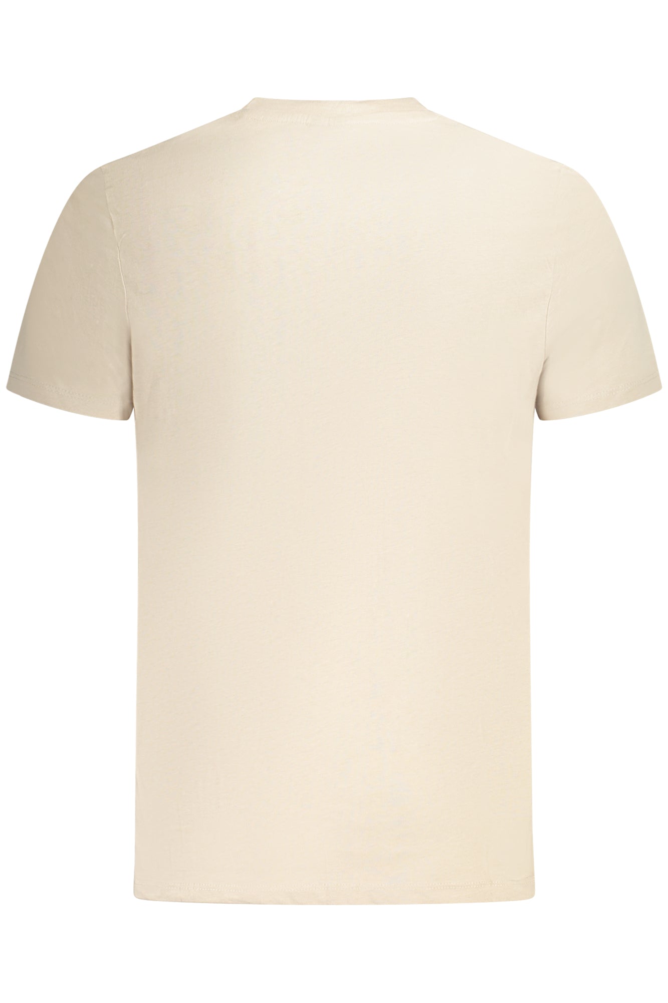846061_BEROPE – Beiges Kurzarm-Herren T-Shirt mit Rundhals und Stickerei – Größe: S, M, L, XL, 2XL, 3XL – Farbe: Beige