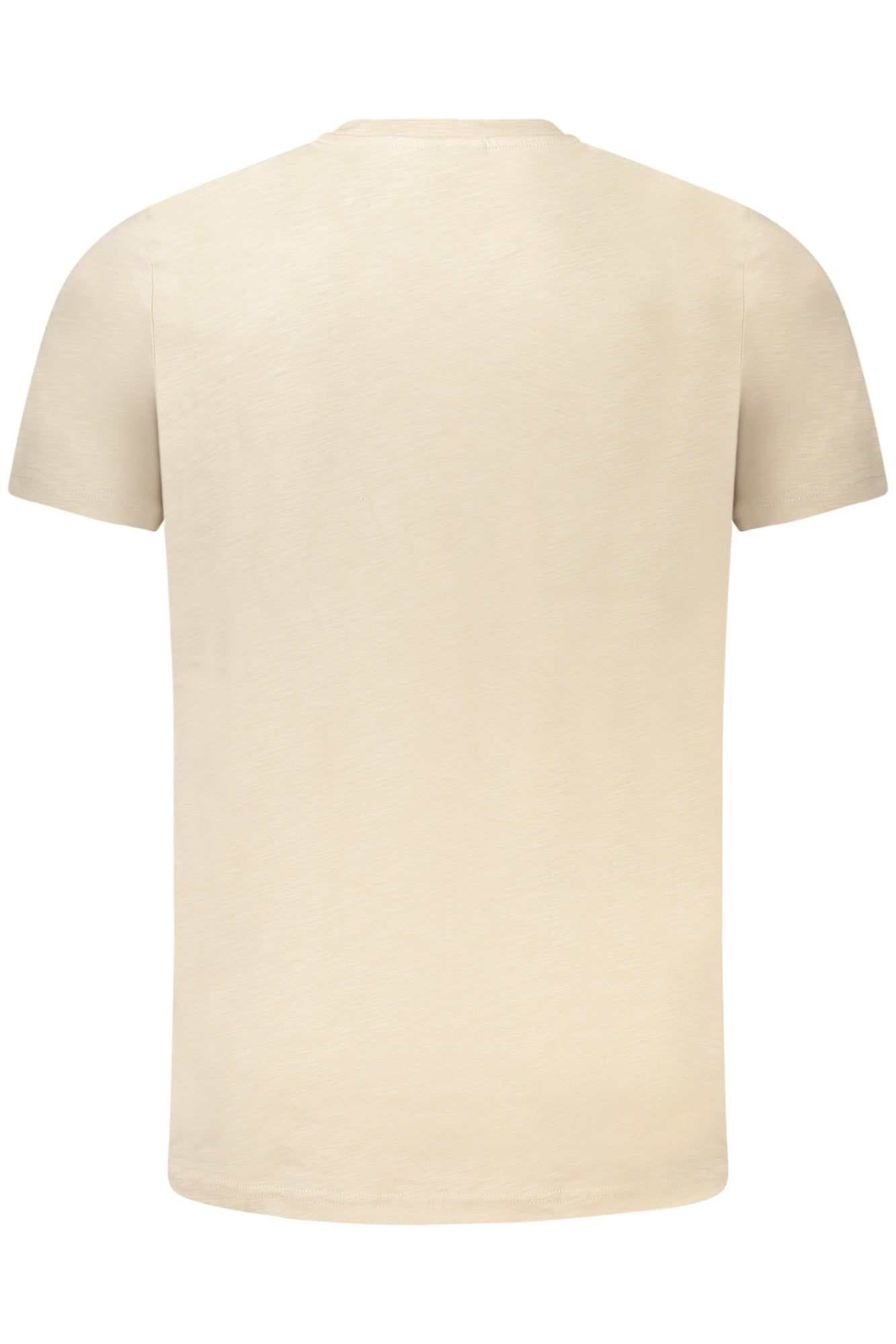 836016_BEROPE – Beiges kurzärmeliges Herren T-Shirt mit Applikation und Rundhals – Größe: M, L, XL, 2XL – Farbe: Beige