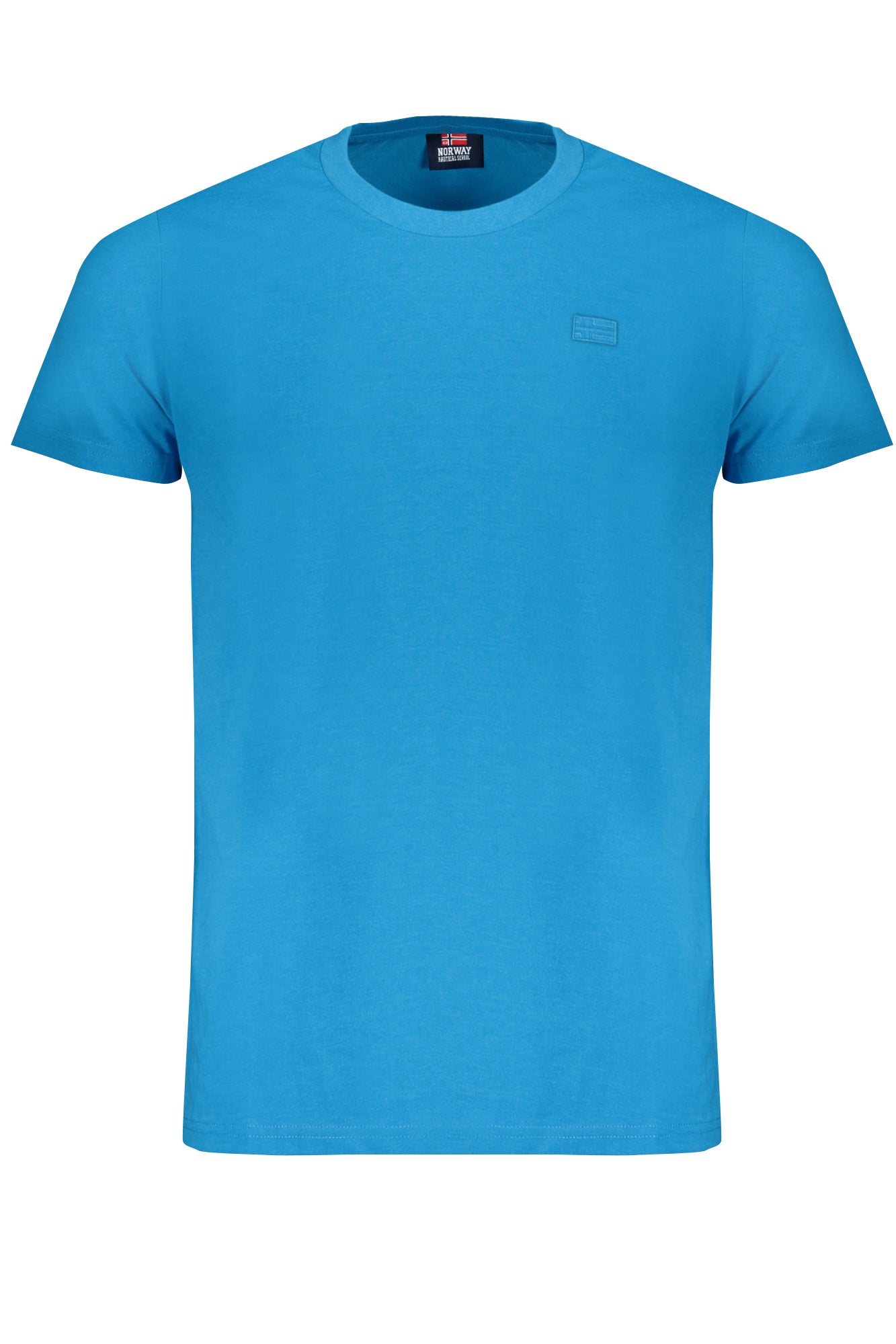846061_BLHAWAY – Herren Kurzarm T-Shirt Blau mit Stickerei und Rundhalsausschnitt – Größe: M, L, XL, 2XL – Farbe: Blu