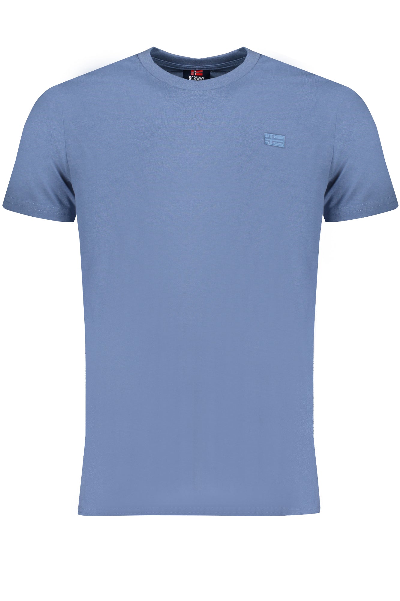 846061_BLDENIM – Blaues Norwegen 1963 Herren T-Shirt mit Stickerei und Rundhals – Größe: M, L, XL, 2XL – Farbe: Blu