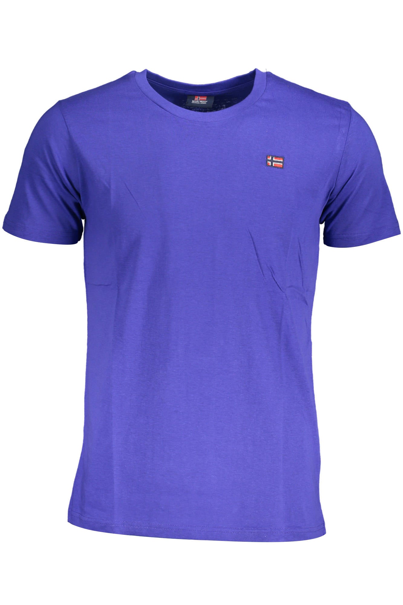836010_BLU_ROYAL – Herren T-Shirt: Stilvolles Blau mit Applikation und Rundhalsausschnitt – Größe: M, L, XL, 2XL – Farbe: Blu