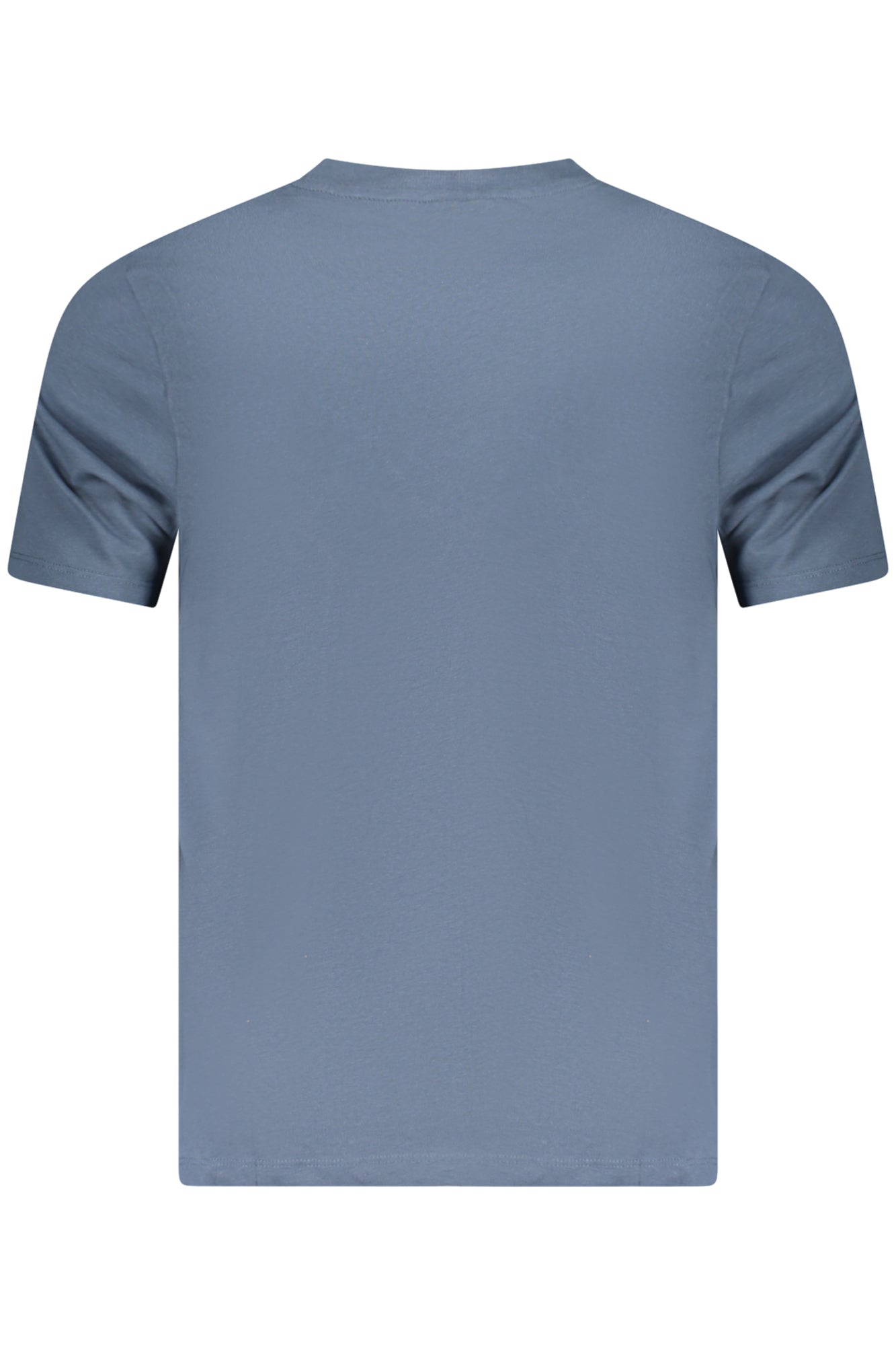 856028_BLGALAXY – Kurzarm Herren T-Shirt mit Print & Logo - Blau, Rundhals, Norwegen Stil – Größe: M, L, XL, 2XL – Farbe: Blu