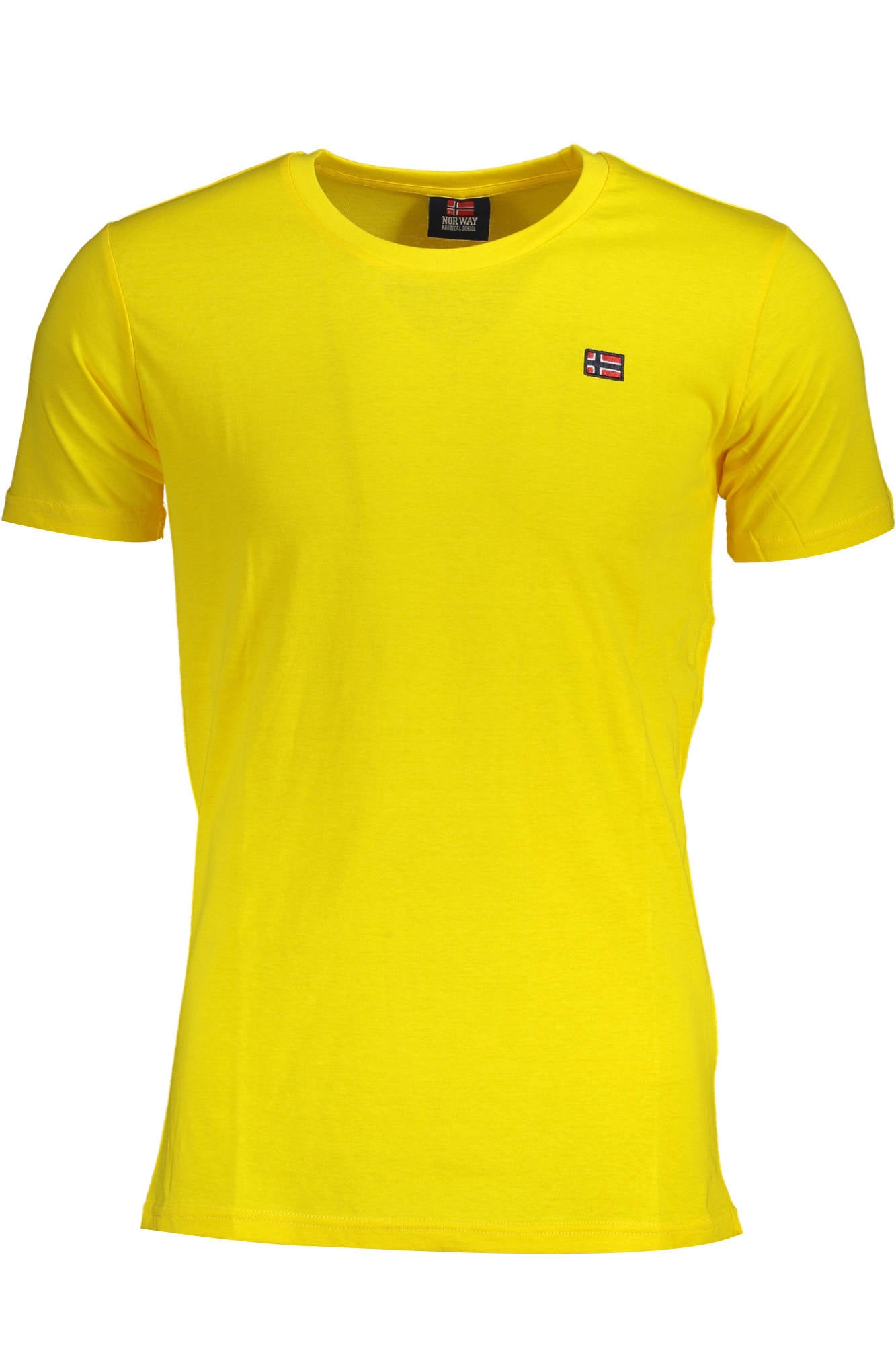836010_GIALLO_YELLOW – Gelbes Herren T-Shirt mit Rundhalsausschnitt und Applikation – Größe: M, L, XL, 2XL – Farbe: Giallo