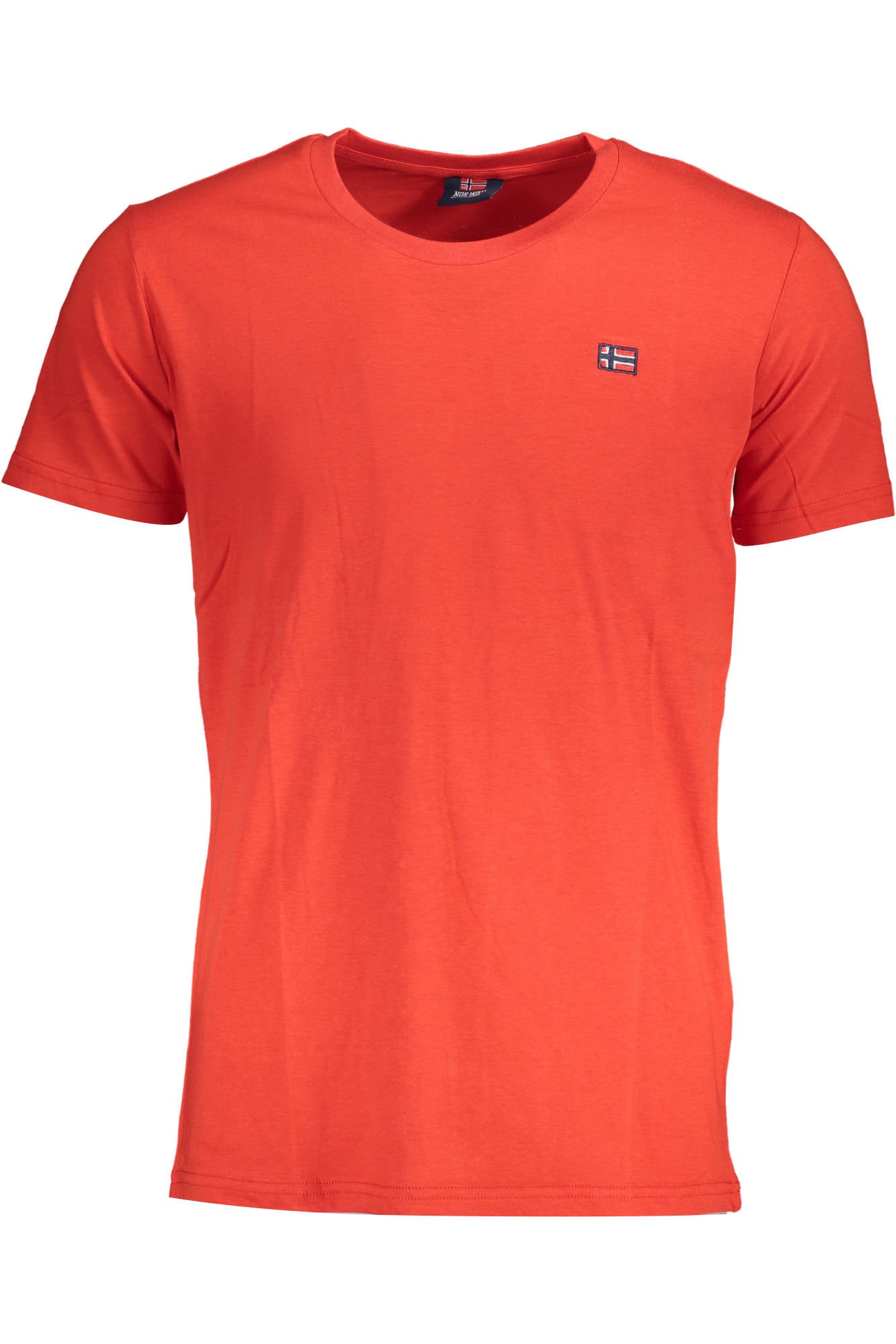 836010_ROSSO_RED-RACE – Stylisches Herren T-Shirt mit Applikation, Rot, Kurzarm & Rundhals – Größe: M, L, XL, 2XL – Farbe: Rosso