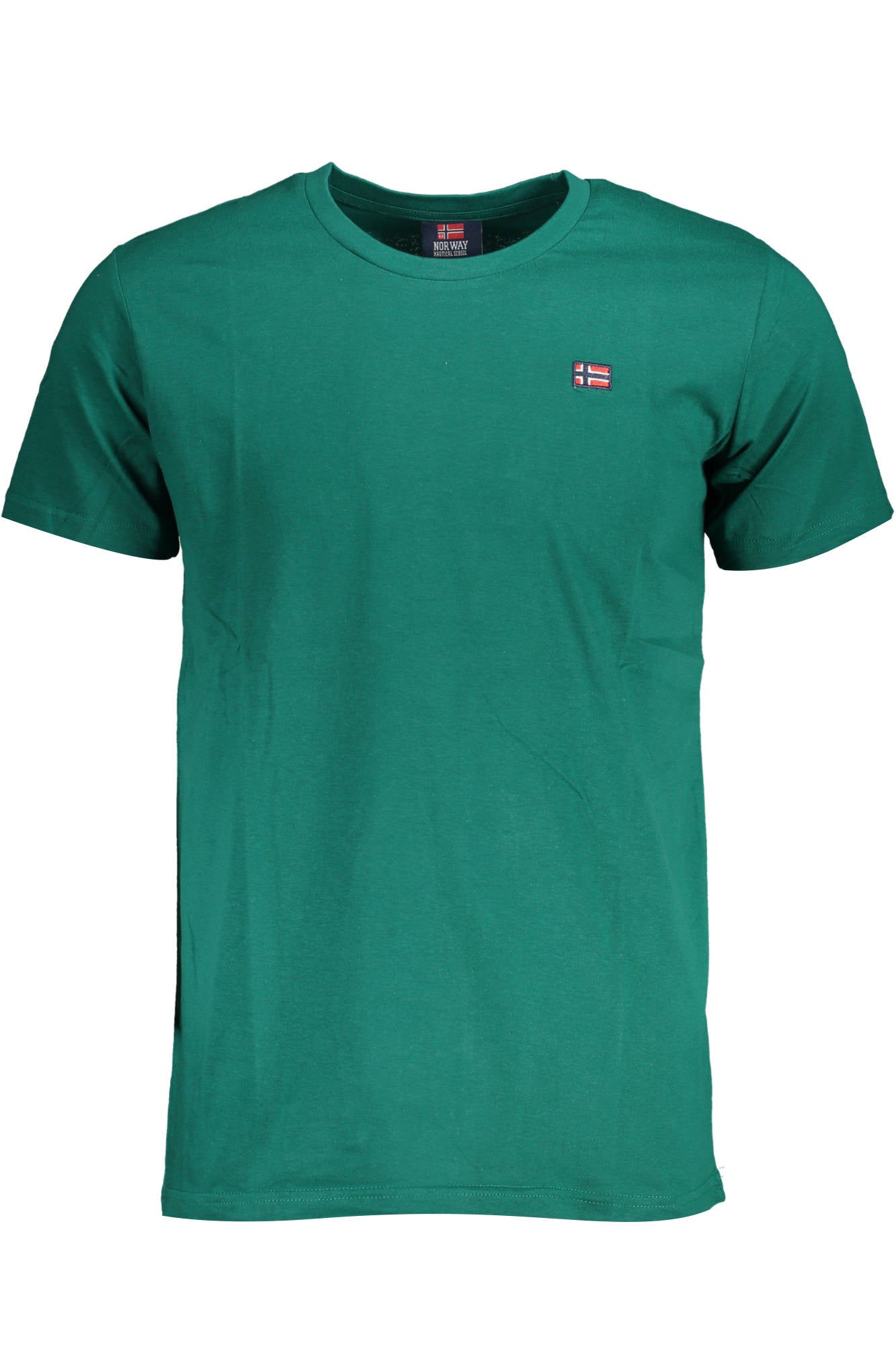 836010_VERDE_MUSK – Grünes Herren T-Shirt 1963 mit Rundhalsausschnitt und Applikation – Größe: M, L, XL, 2XL – Farbe: Verde