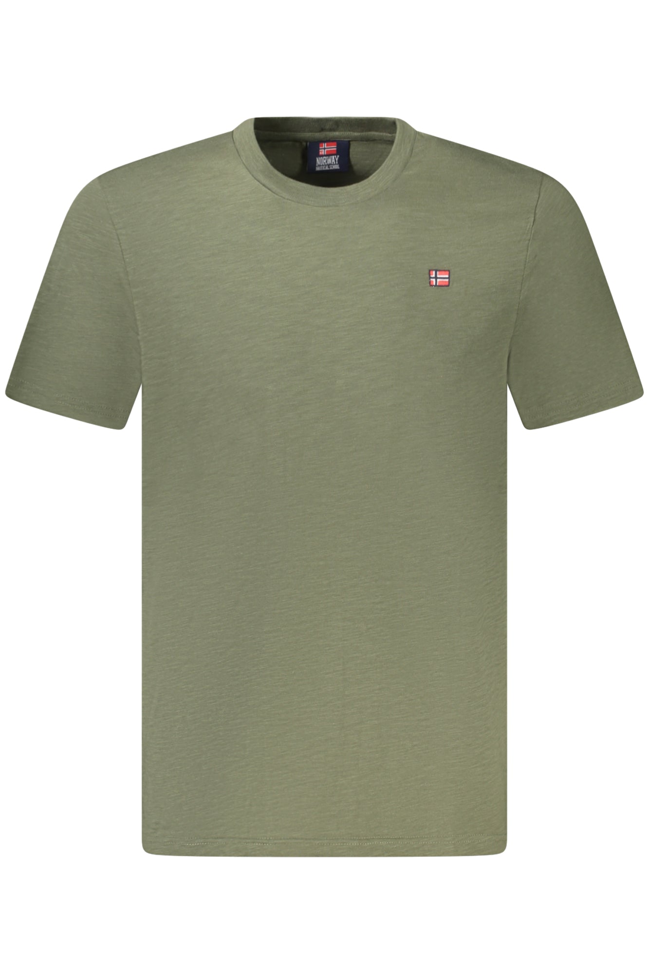 836016_VEARMY – Grünes Herren Kurzarm T-Shirt mit Rundhals und Logo Applikation – Größe: M, L, XL, 2XL – Farbe: Verde