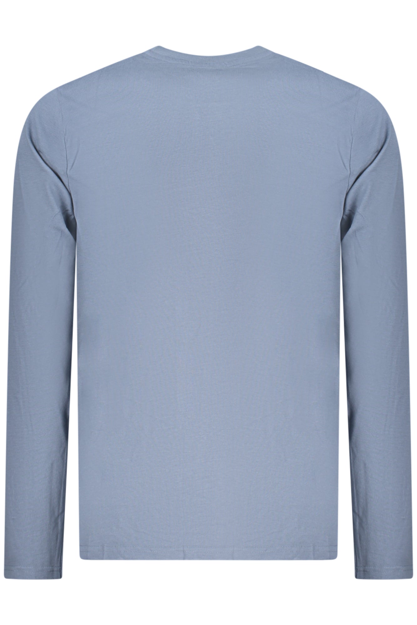 856072_AZTYPHOO – Herren Langarmshirt Blau mit Applikation und Rundhals – Größe: S, M, L, XL, 2XL, 3XL – Farbe: Azzurro