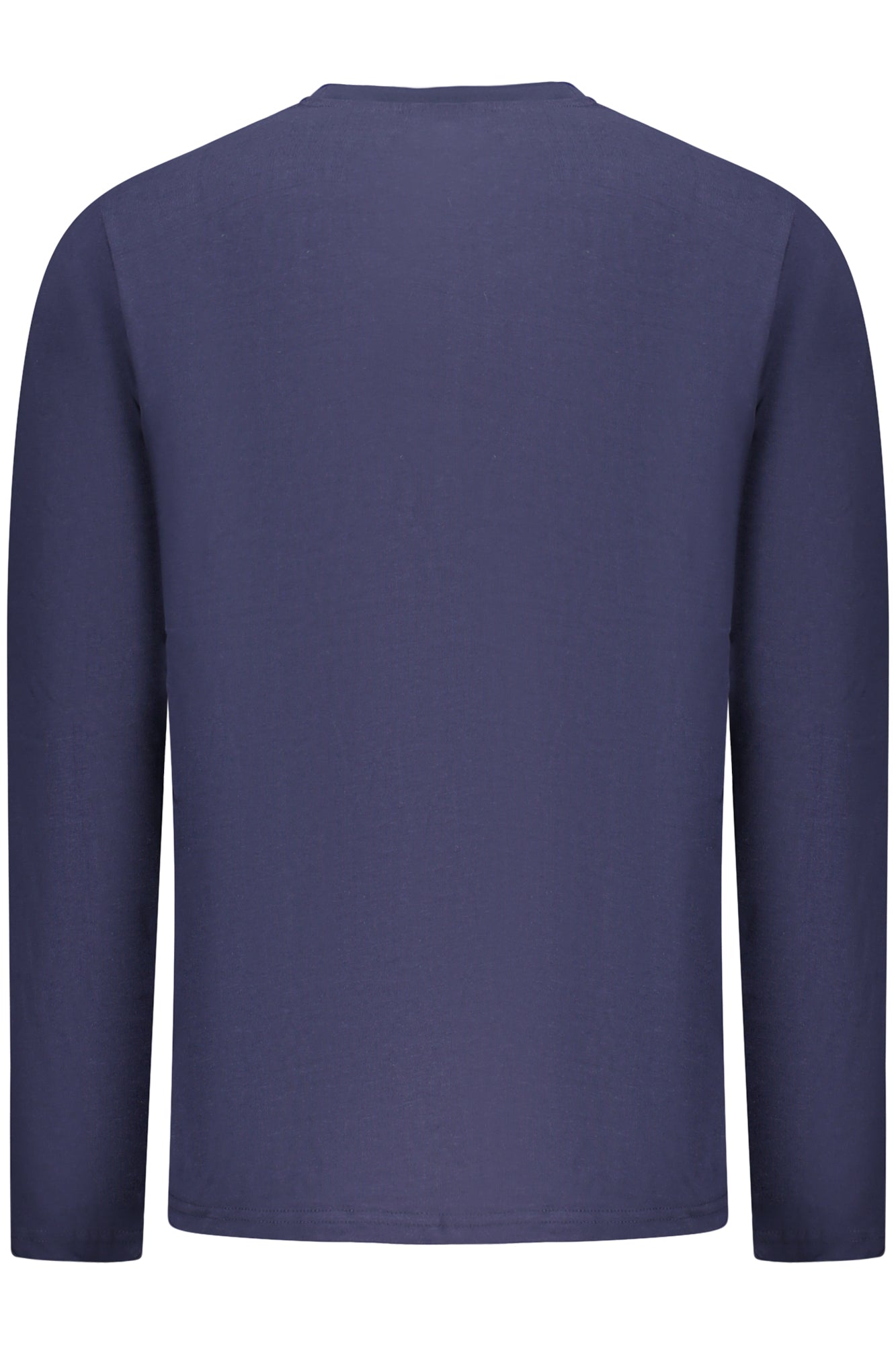 856072_BLNAVY – Herren Langarm-T-Shirt Blau mit Rundhals und Applikation – Größe: S, M, L, XL, 2XL, 3XL – Farbe: Blu