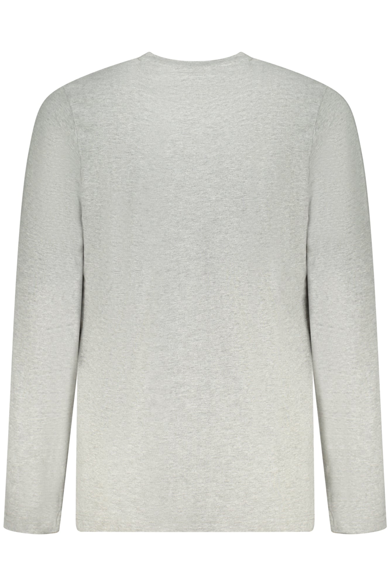 856072_GRGREYME – Herren Langarmshirt Grau mit Applikation und Rundhalsausschnitt – Größe: S, M, L, XL, 2XL, 3XL – Farbe: Grigio