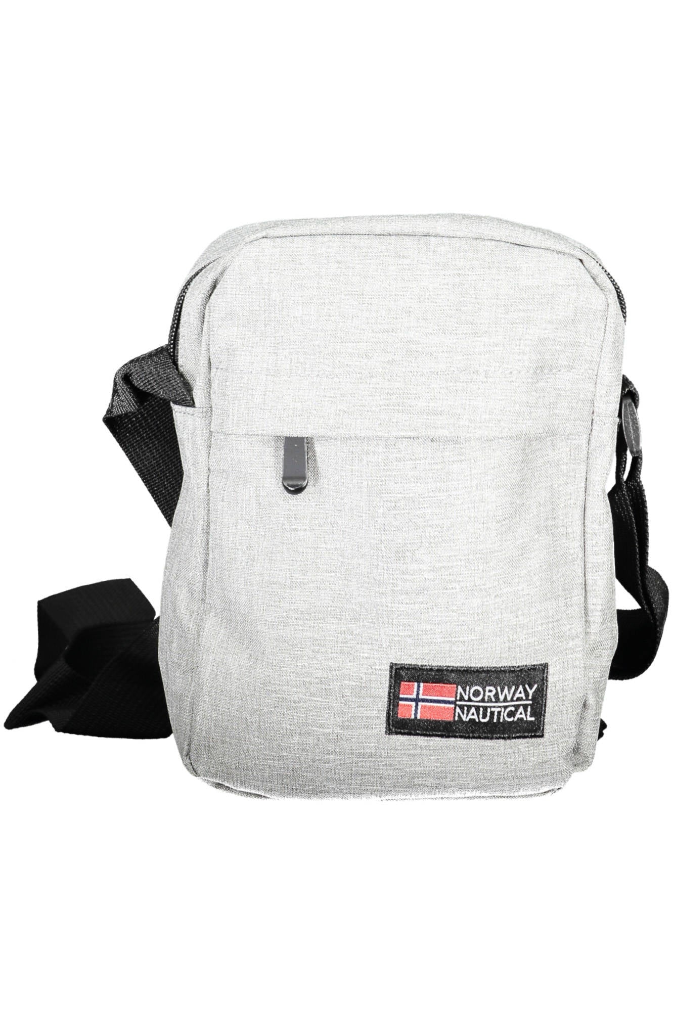 830003_GRIGIO_SILVER – Graue Herren-Umhängetasche mit Verstellriemen & Taschen - Norwegen 1963 – Größe: UNI – Farbe: Grigio