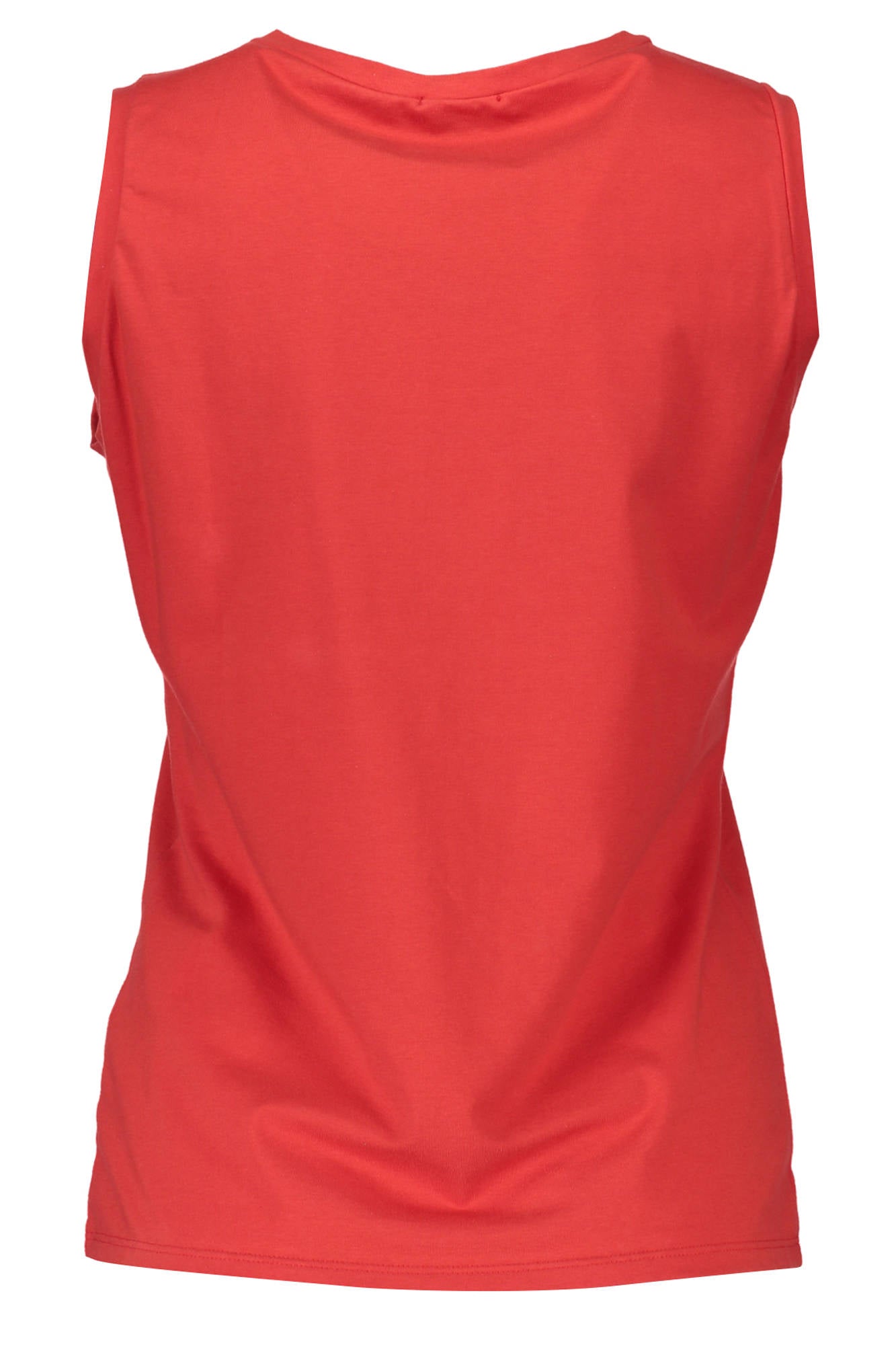 Y23B_ROSSO_0409 – Damen-Tanktop Rot: Ärmelloses Design mit Pailletten und Logo. – Größe: 0 – Farbe: Rosso