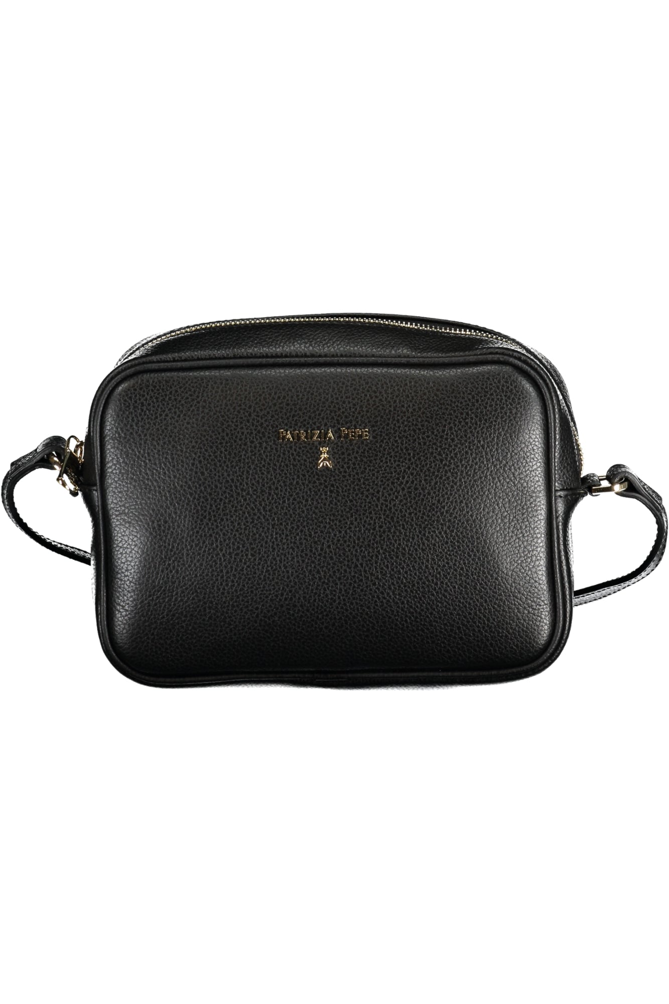 CB8985L001_NEK103 – Verstellbare schwarze Umhängetasche mit Reißverschluss und Logo – Größe: UNI – Farbe: Nero