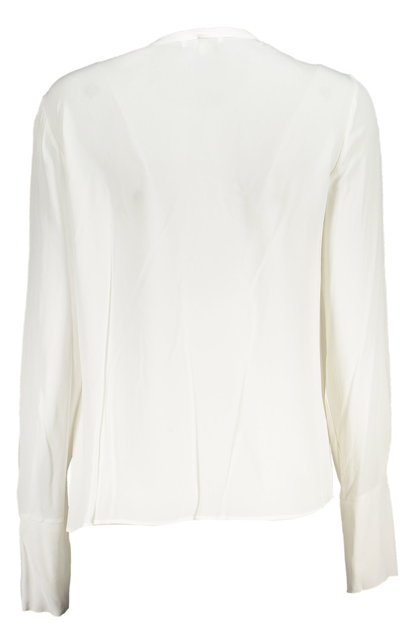 2C1501A8I1_BIW146BIAN – Elegantes Damenhemd: Weißes Langarmshirt mit Kontrastdetails – Größe: 40, 42, 44 – Farbe: Bianco