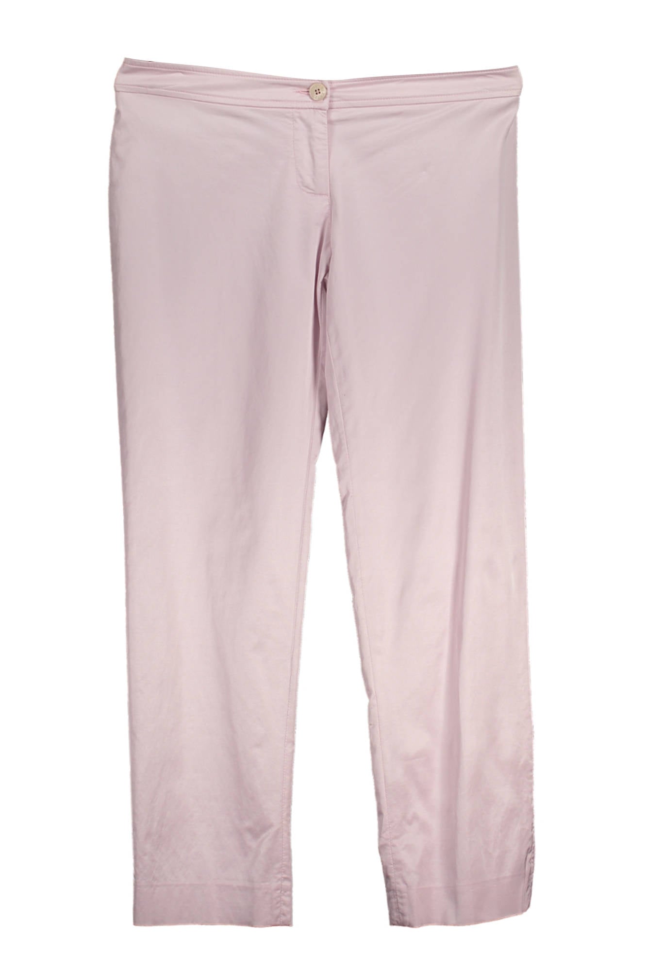1P1602T1739_ROSA_00685 – Damen Caprihose Rosa mit Taschen, Knopf & Reißverschluss - Elegant – Größe: 40 – Farbe: Rosa