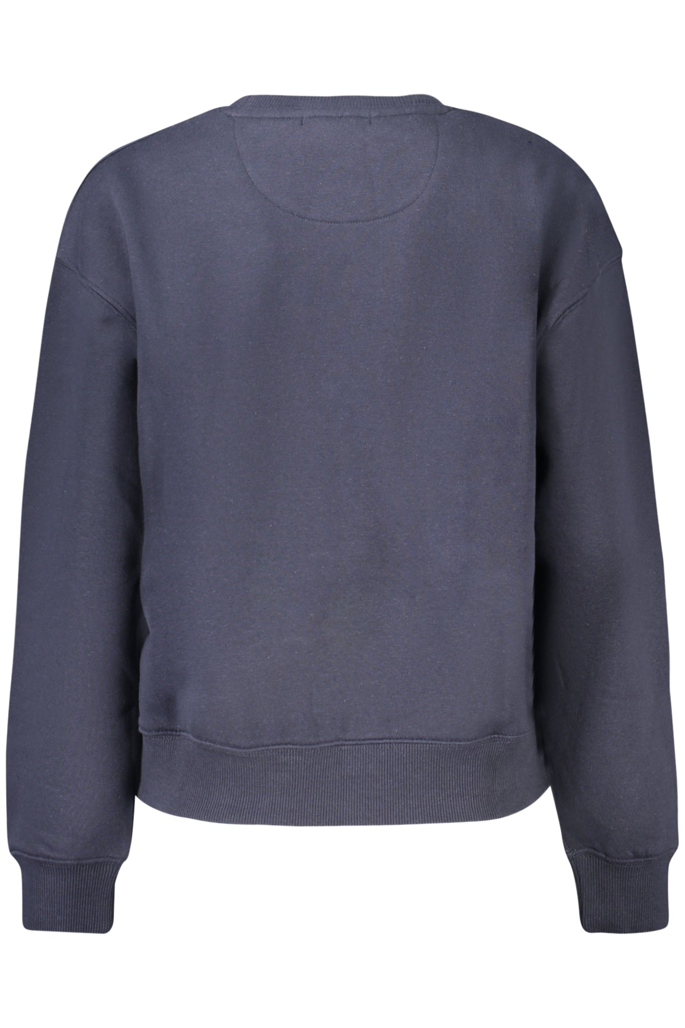 PL5800002BADDY_BL594 – Damen Sweatshirt Blau: Fleece, Bio-Baumwolle, Langarm & Logo-Druck – Größe: XS, S, M, L, XL – Farbe: Blu