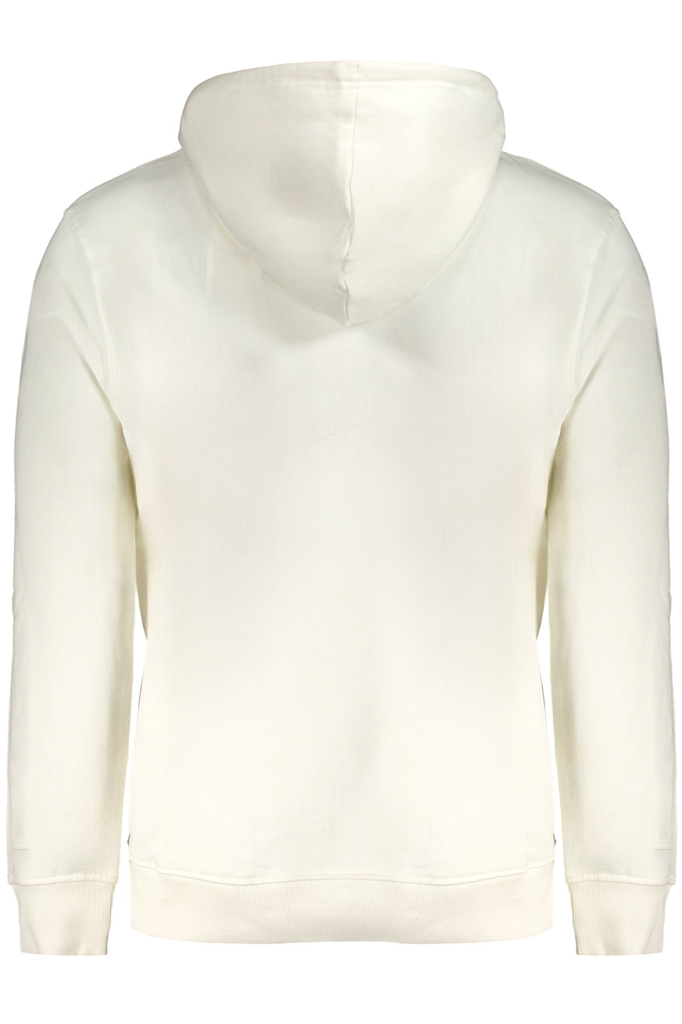 PM582716NEWJOEHOODIE_BI803 – Herren Hoodie aus Bio-Baumwolle: Weiß, Langarm, Stickerei – Größe: S, M, L, XL, 2XL – Farbe: Bianco