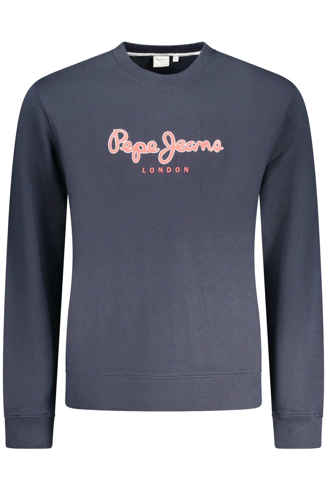 PM582827DUKECREW_BL594 – Blaues Herren Langarm-Sweatshirt mit Rundhals und Logo-Druck – Größe: S, M, L, XL, 2XL – Farbe: Blu