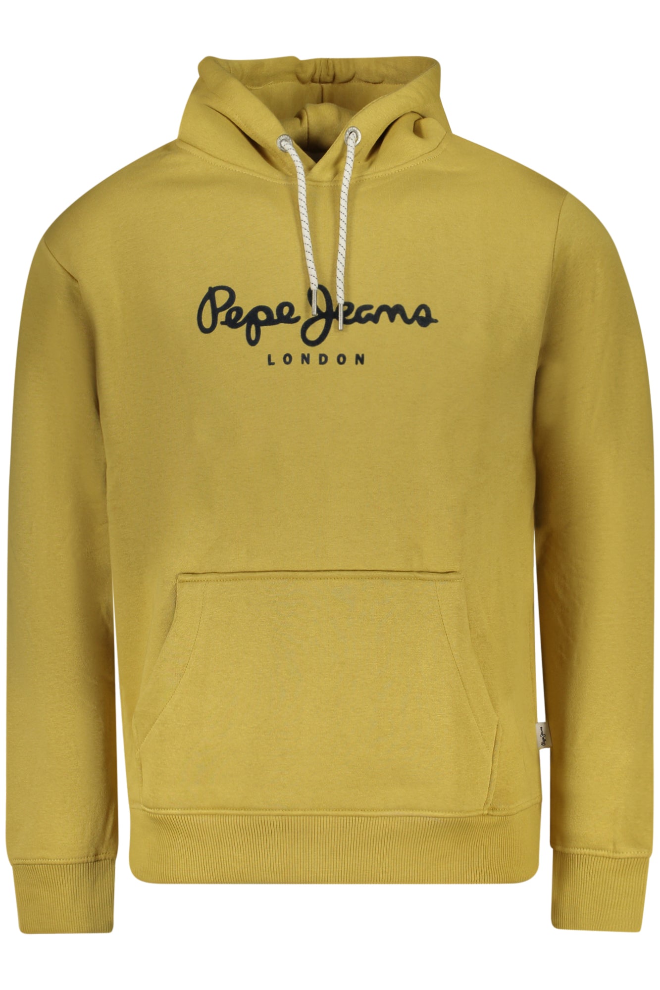 PM5800009MACBETH_GI088 – Gelbes Herren-Sweatshirt: Nachhaltiger Hoodie mit Tasche & Print – Größe: M, S, L, XL, 2XL – Farbe: Giallo