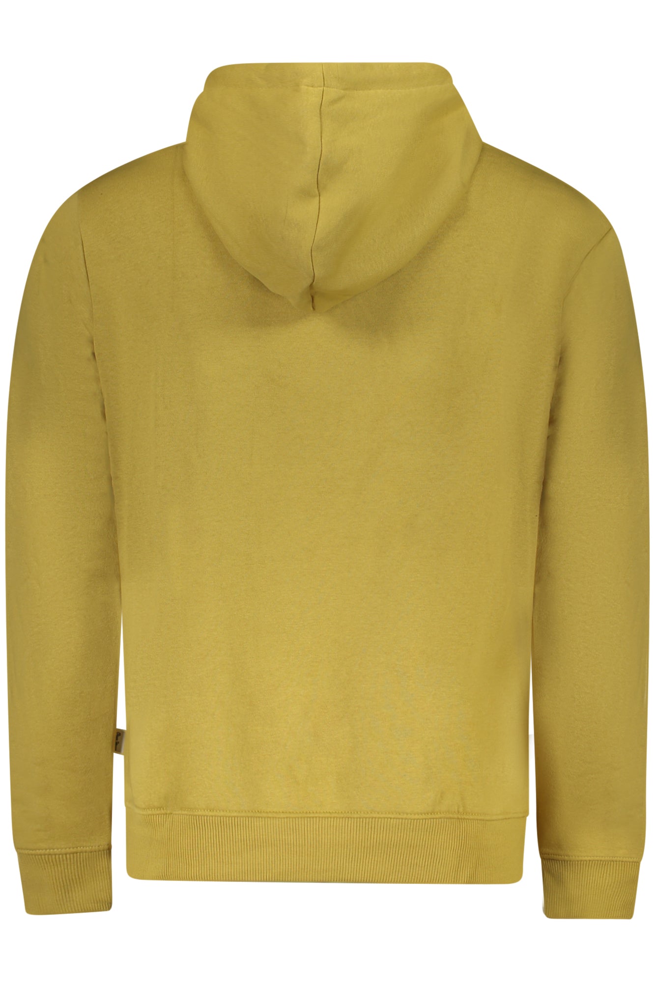 PM5800009MACBETH_GI088 – Gelbes Herren-Sweatshirt: Nachhaltiger Hoodie mit Tasche & Print – Größe: M, S, L, XL, 2XL – Farbe: Giallo