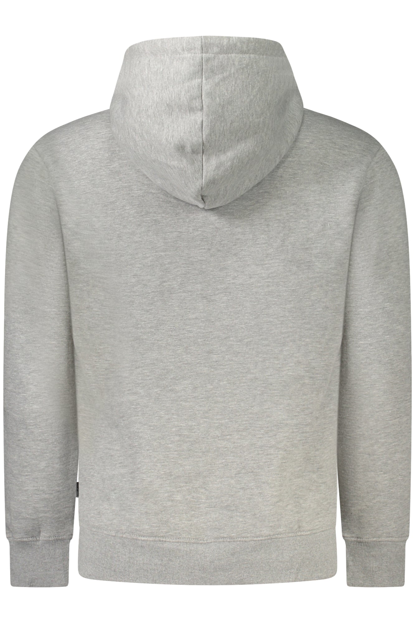 PM5800016_GR933 – Herren Sweatshirt Grau aus Bio-Baumwolle mit Kapuze & Stickerei – Größe: S, M, L, XL, 2XL – Farbe: Grigio