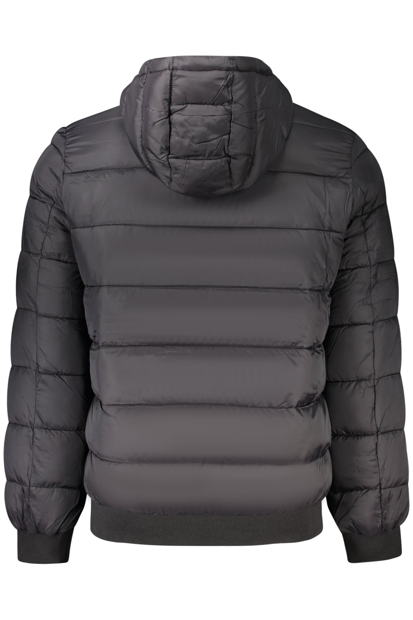 PM4027187PUFFER HOOD_NE999 – Herrenjacke Schwarz mit Kapuze und Reißverschluss - Stilvoll und Praktisch – Größe: S, M, L, XL, 2XL – Farbe: Nero