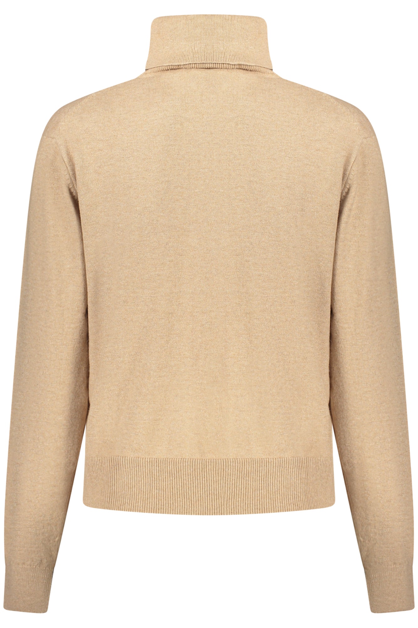 PL7000036CORALINEROLLEDCOLLAR_BE844 – Beiger Damenpullover mit Stehkragen und Logo-Stickerei entdecken – Größe: XS, S, M, L, XL – Farbe: Beige