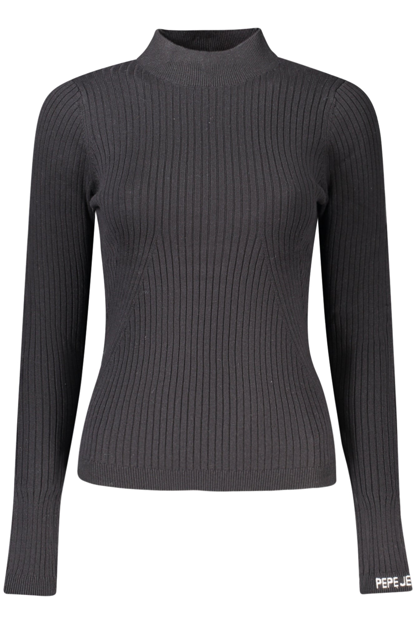 PL7000026CARLAPERKINS_NE999 – Schwarzer langärmeliger Pullover für Damen mit hohem Kragen – Größe: XS, S, M, L, XL – Farbe: Nero