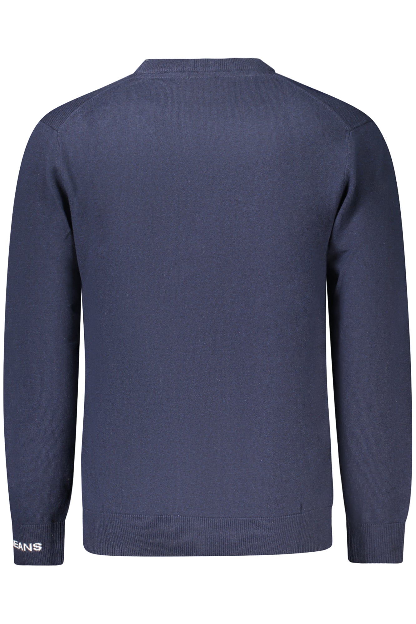 PM7000013ANDRE CREW NECK_BL594 – Blauer Herren Pullover mit Rundhalsausschnitt und Stickerei – Größe: S, M, L, XL, 2XL – Farbe: Blu