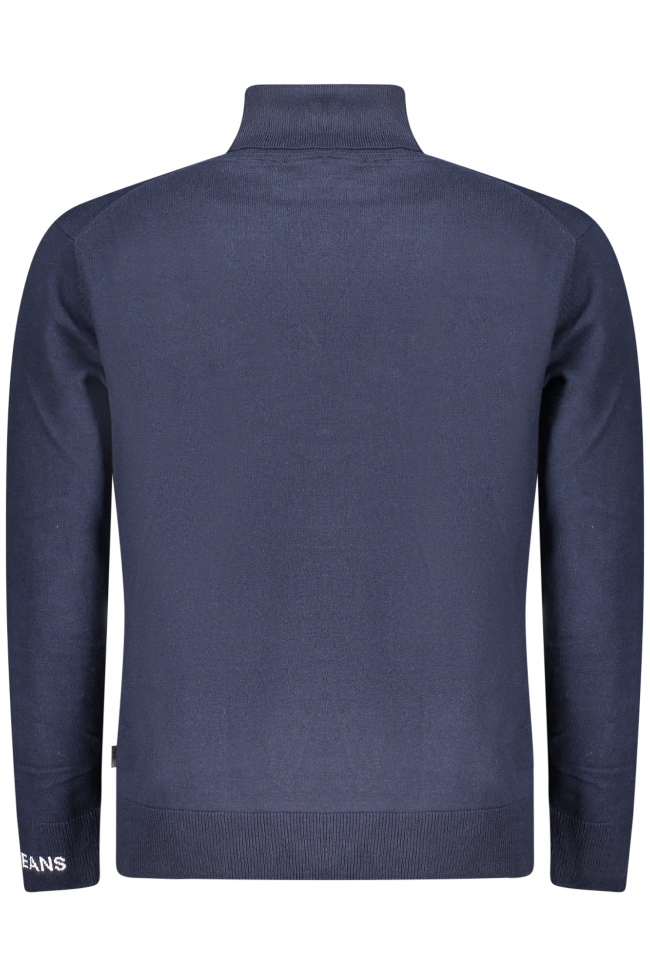 PM7000011ANDRE TURTLE NECK_BL594 – Blauer Herren Rollkragen Pullover mit Stickerei und Logo-Detail – Größe: S, M, L, XL, 2XL – Farbe: Blu