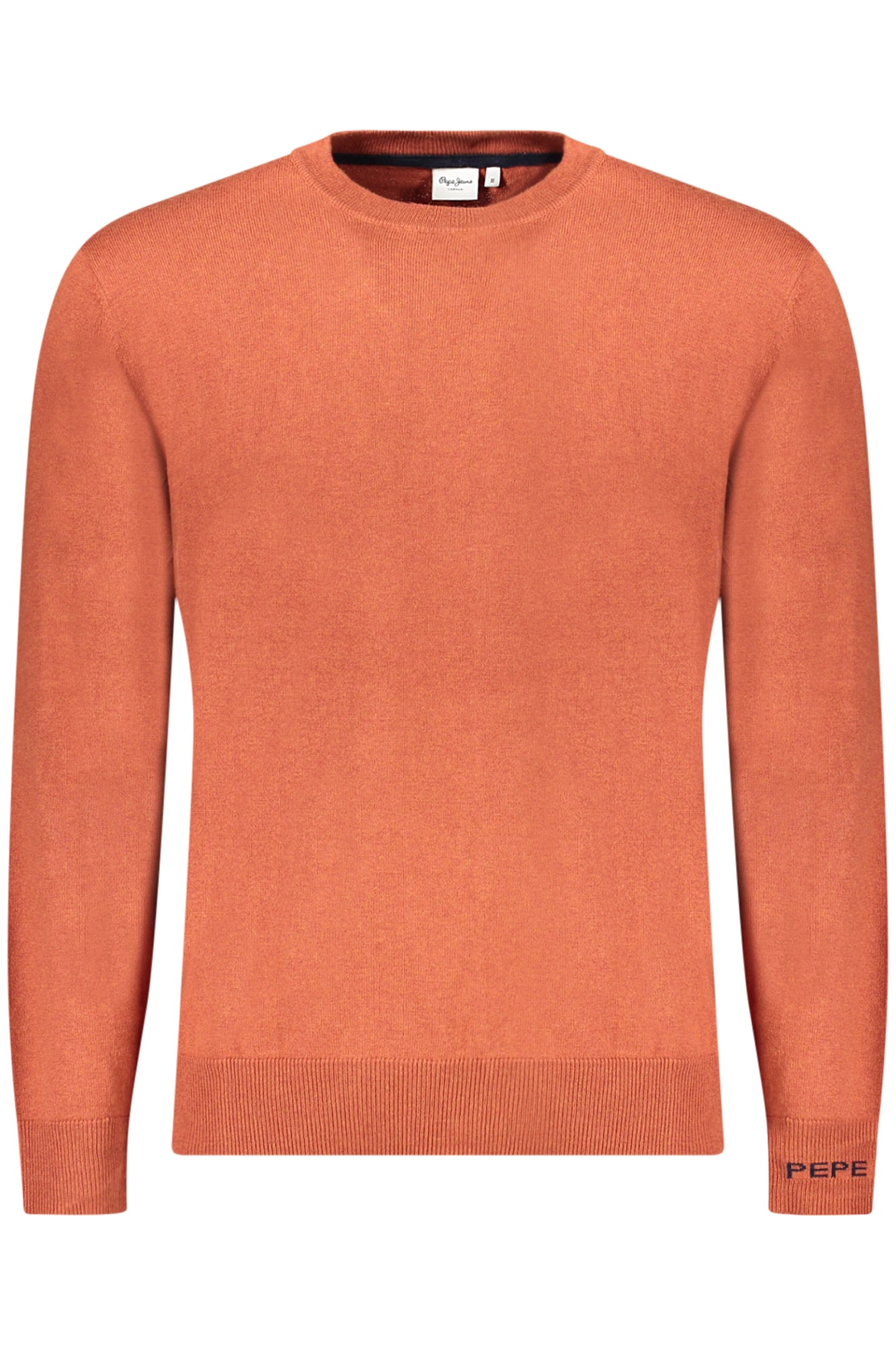 PM7000013ANDRE CREW NECK_MA262 – Brauner Herrenpullover mit Rundhals und Stickerei für stilvollen Look – Größe: S, M, L, XL, 2XL – Farbe: Marrone