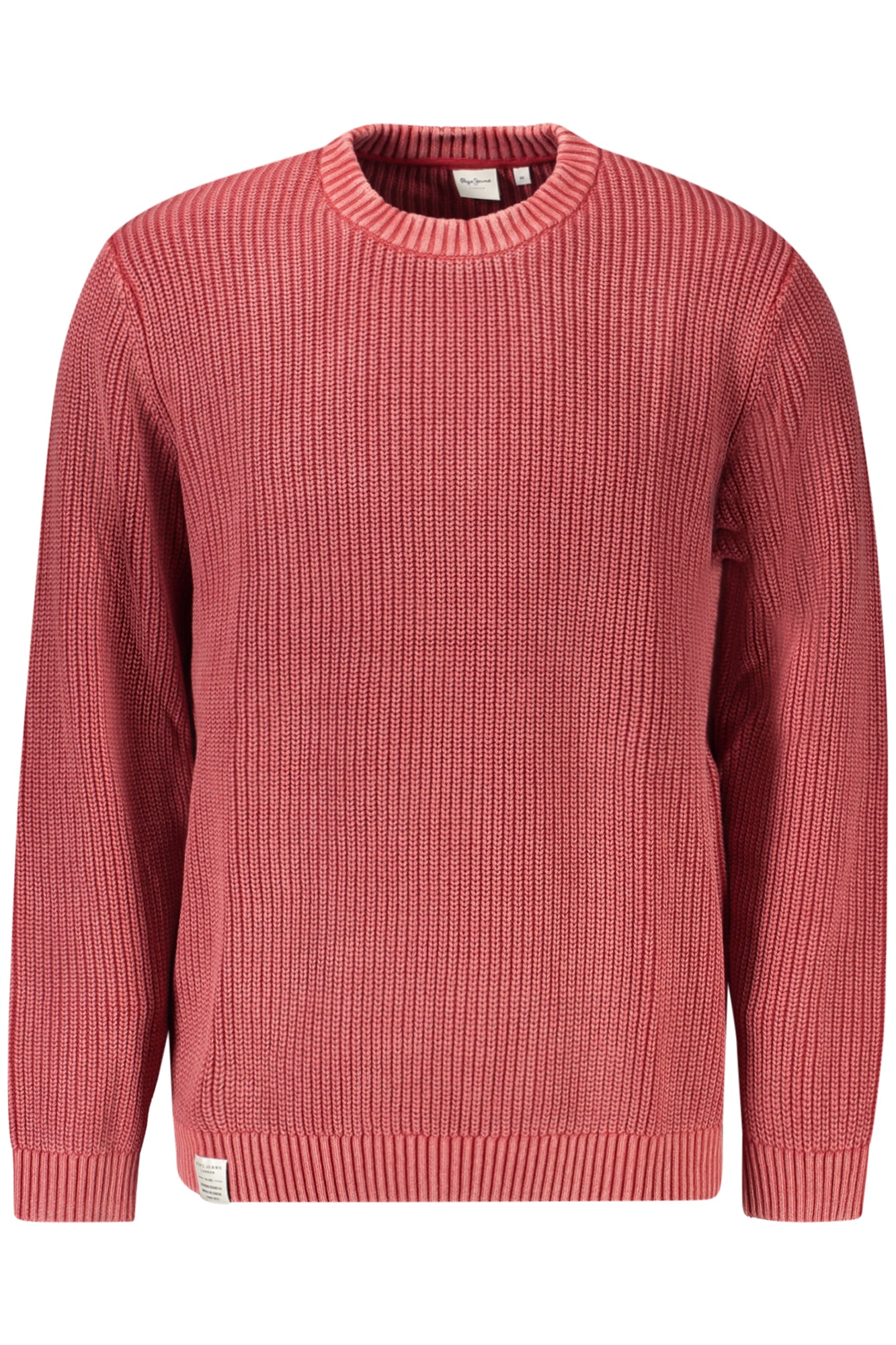 PM7000022PARKERCREW_RO285 – Herren Pullover aus nachhaltiger Baumwolle - Rot, Rundhals, Langarm – Größe: S, M, L, XL, 2XL – Farbe: Rosso