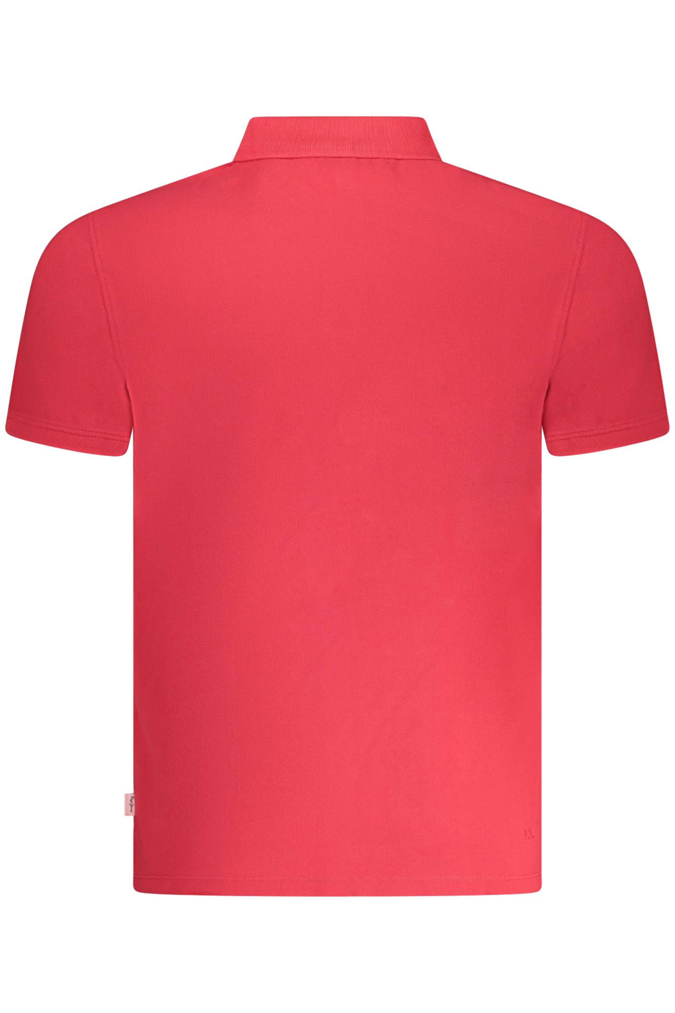 PM542099NEWOLIVER_RO285 – Rotes Herren-Polohemd aus Bio-Baumwolle mit Stickerei-Details – Größe: S, M, L, XL, 2XL – Farbe: Rosso