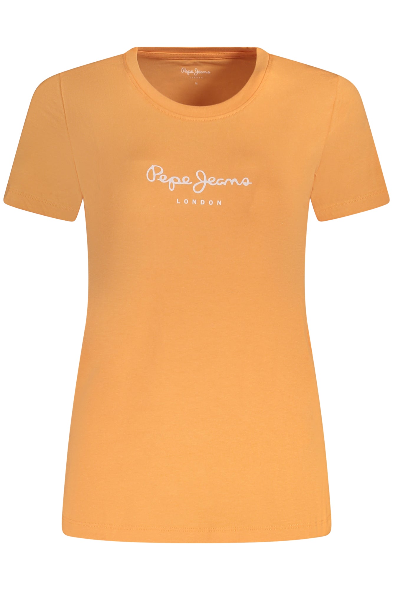 PL505202NEWVIRGINIA_AR133 – Orange Damen T-Shirt Kurzarm aus nachhaltiger Baumwolle mit Druck. – Größe: XS, S, M, L, XL – Farbe: Arancione