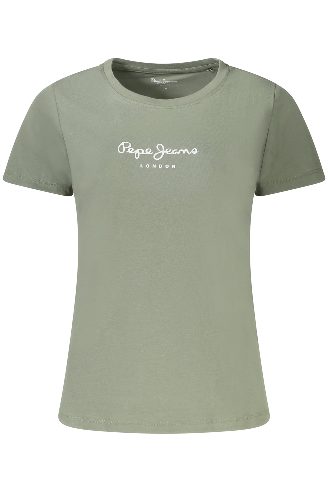 PL505202NEWVIRGINIA_VE731 – Damen Kurzarm T-Shirt Grün - Nachhaltige Baumwolle, Rundhals & Logo – Größe: XS, S, M, L, XL – Farbe: Verde