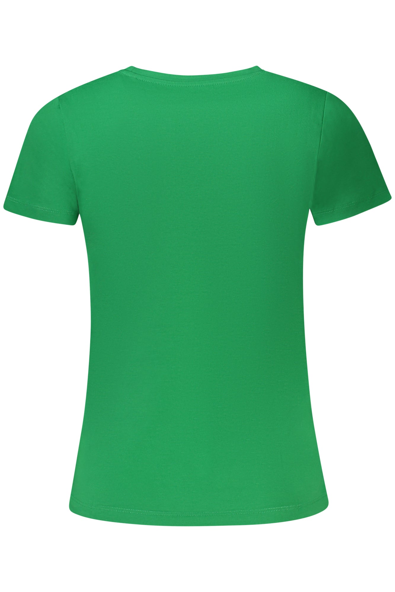 PL505202NEWVIRGINIA_VE664 – Damen Kurzarm-T-Shirt in Grün aus nachhaltiger Baumwolle mit Print – Größe: XS, S, M, L, XL – Farbe: Verde
