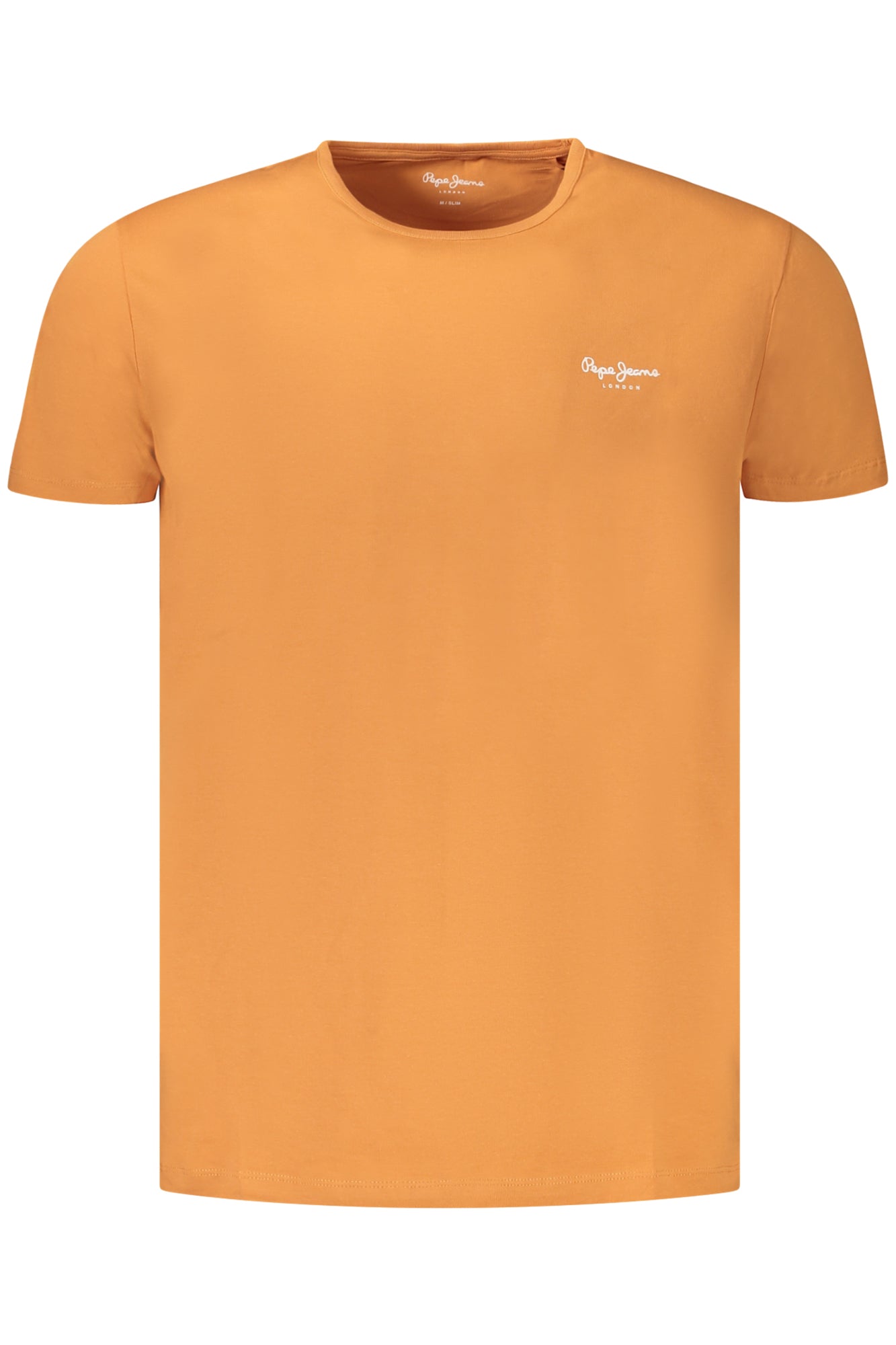 PM508212ORIGINALBASIC3_AR166 – Herren Slim Fit Kurzarmshirt Orange aus nachhaltiger Baumwolle – Größe: S, M, L, XL, 2XL – Farbe: Arancione