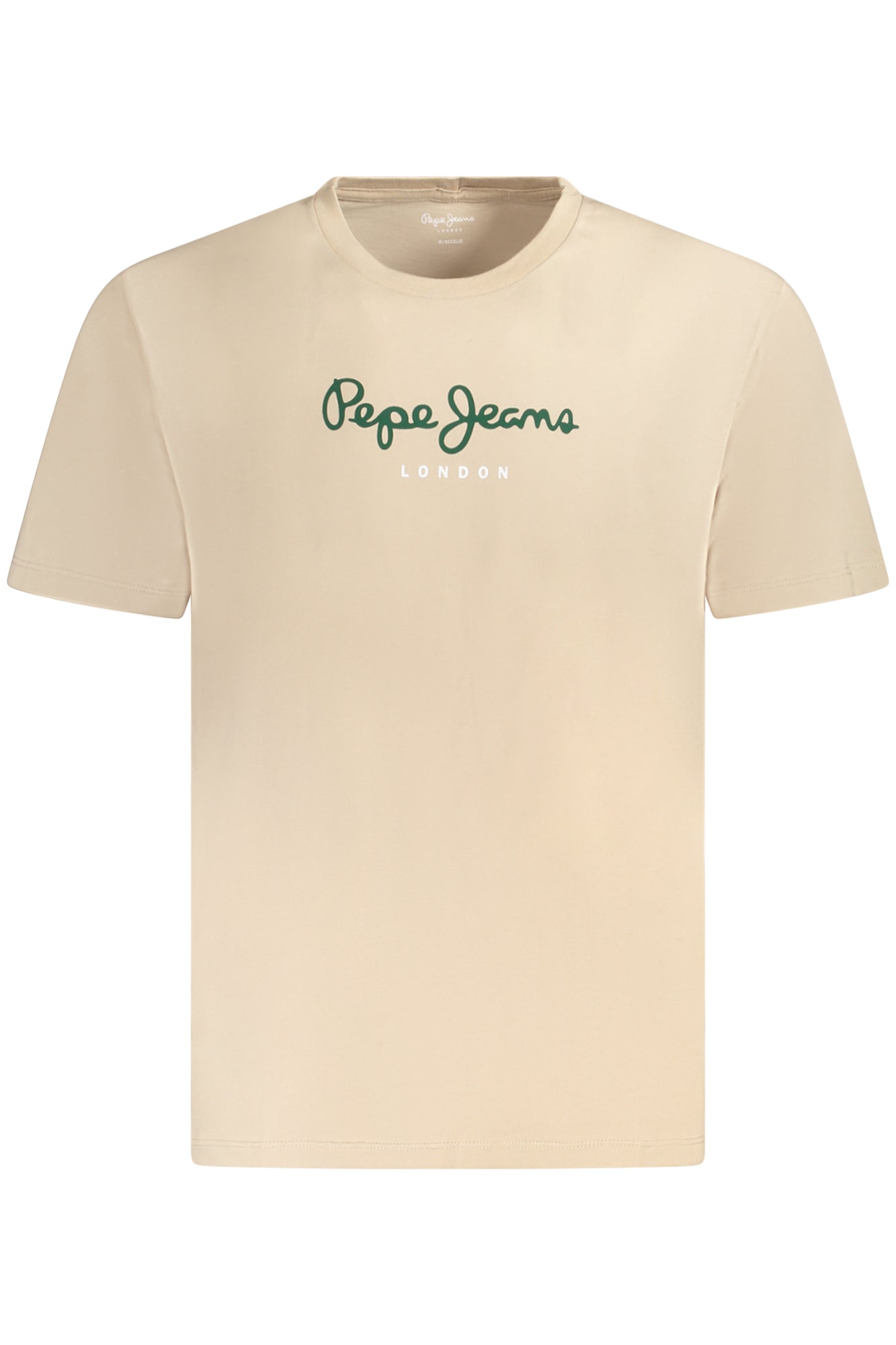 PM508208EGGON_BE833 – Herren Kurzarm T-Shirt Beige aus 100% Nachhaltiger Baumwolle – Größe: S, M, L, XL, 2XL – Farbe: Beige