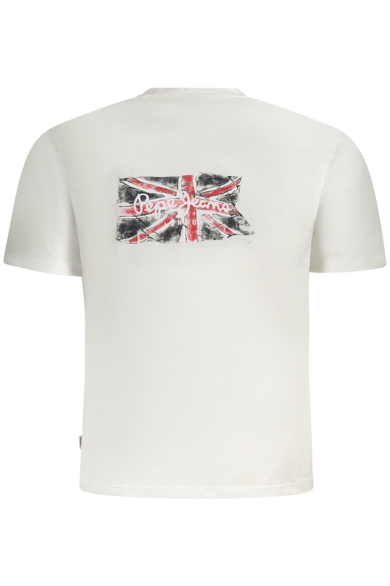 PM509921BACKCLAG_BI800 – Herren Kurzarm T-Shirt Weiß - Nachhaltige Baumwolle & Stickerei – Größe: S, M, L, XL, 2XL – Farbe: Bianco