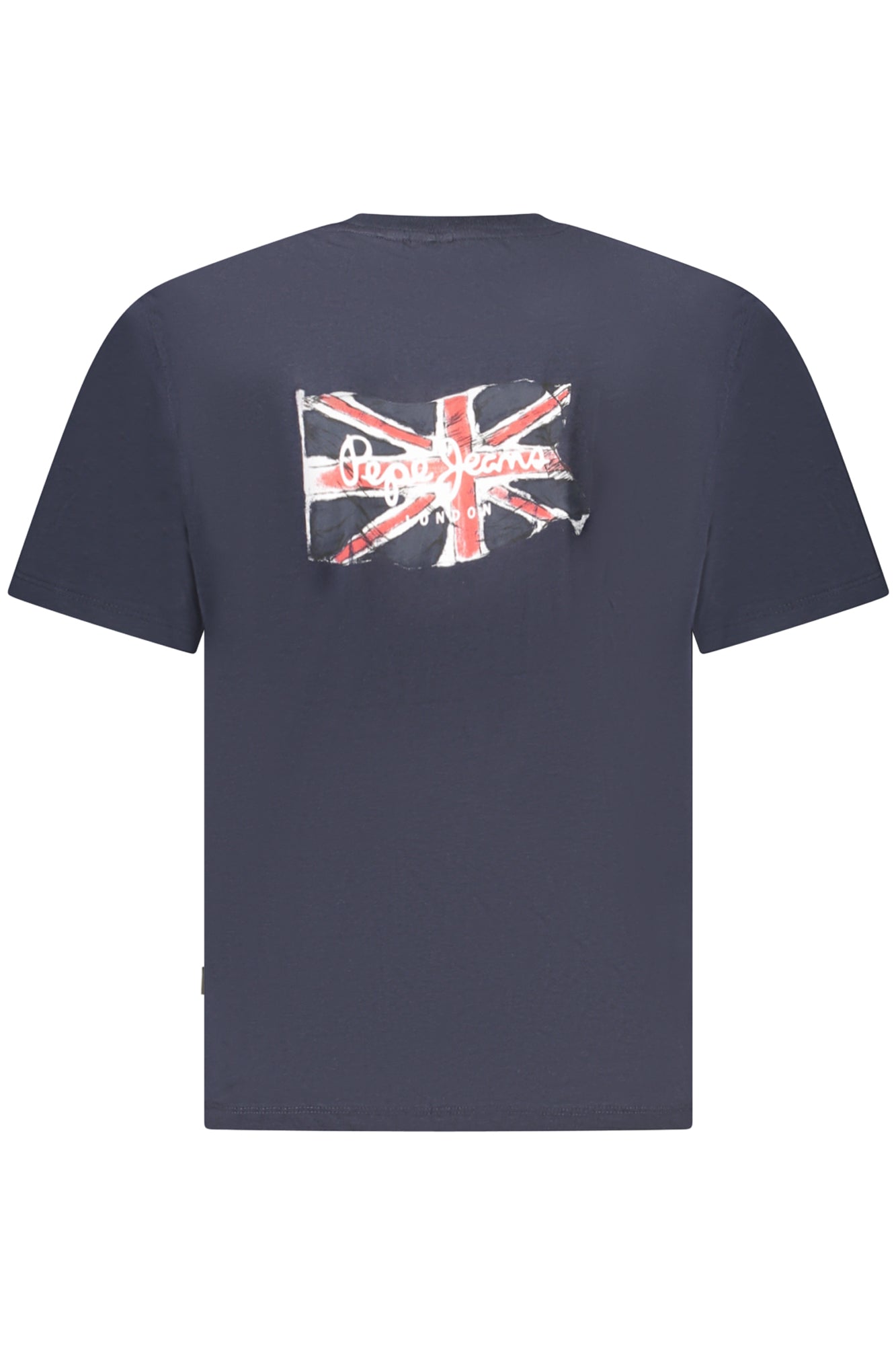 PM509921BACKCLAG_BL594 – Nachhaltiges Herren Kurzarm T-Shirt in Blau mit Stickerei-Logo – Größe: S, M, L, XL, 2XL – Farbe: Blu