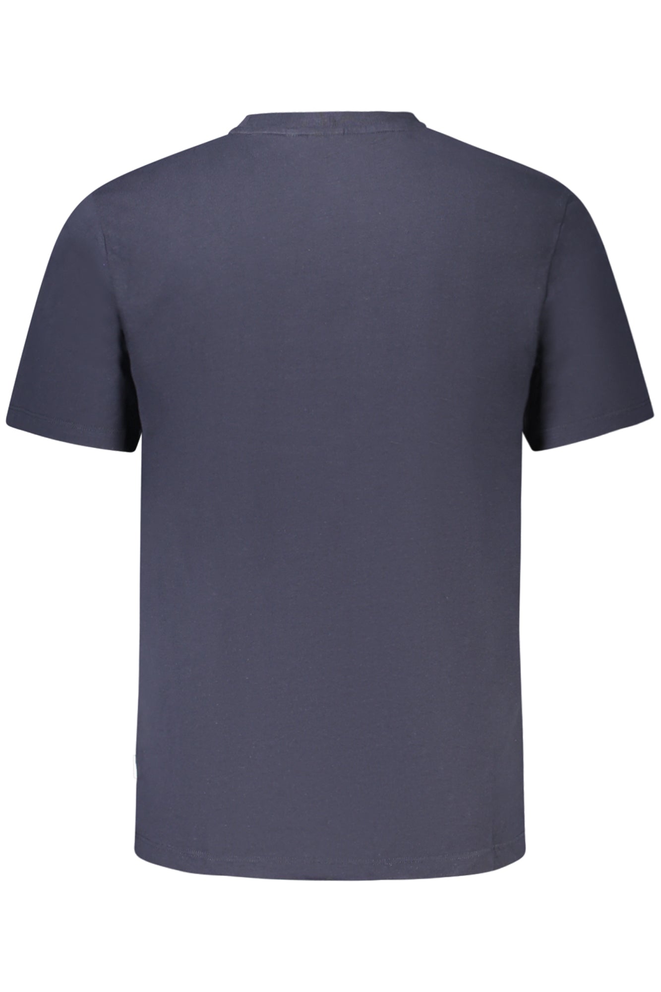 PM509741_BL594 – Bio-Baumwolle Herren T-Shirt: Kurzarm, Rundhals, Stickerei, Blau – Größe: S, M, L, XL, 2XL – Farbe: Blu
